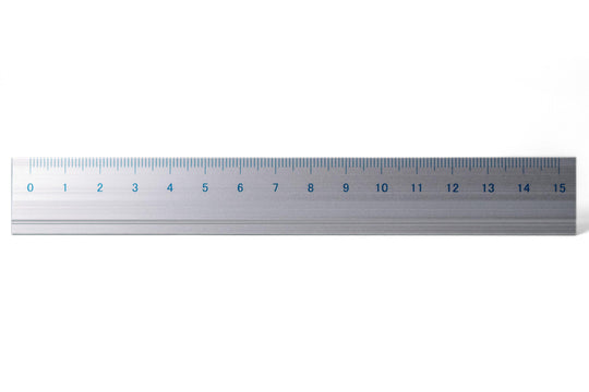 SLIP-ON - Aluminum Ruler, 15 cm, Silver - St. Louis Art Supply
