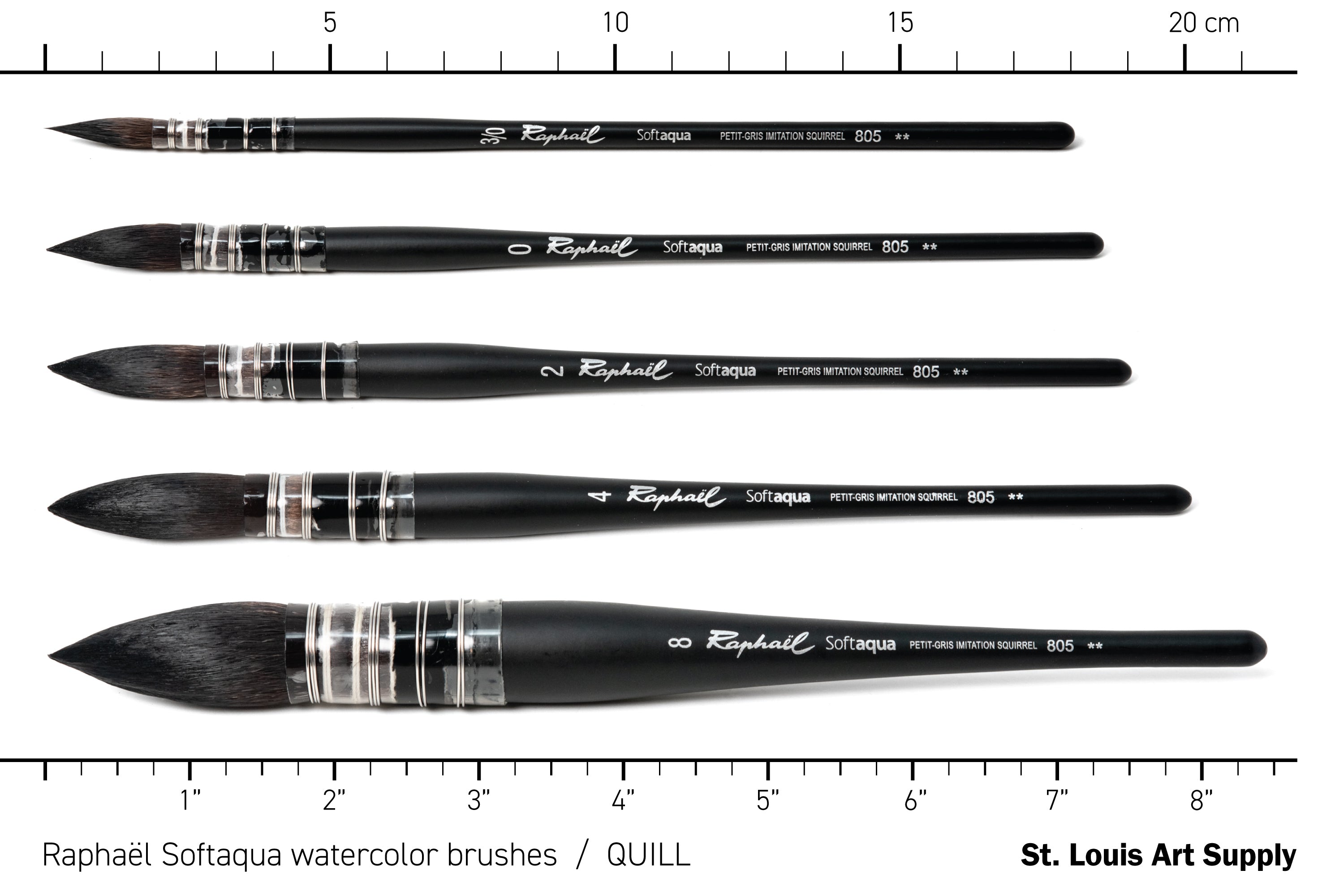 Raphaël - Softaqua Watercolor Brushes - St. Louis Art Supply