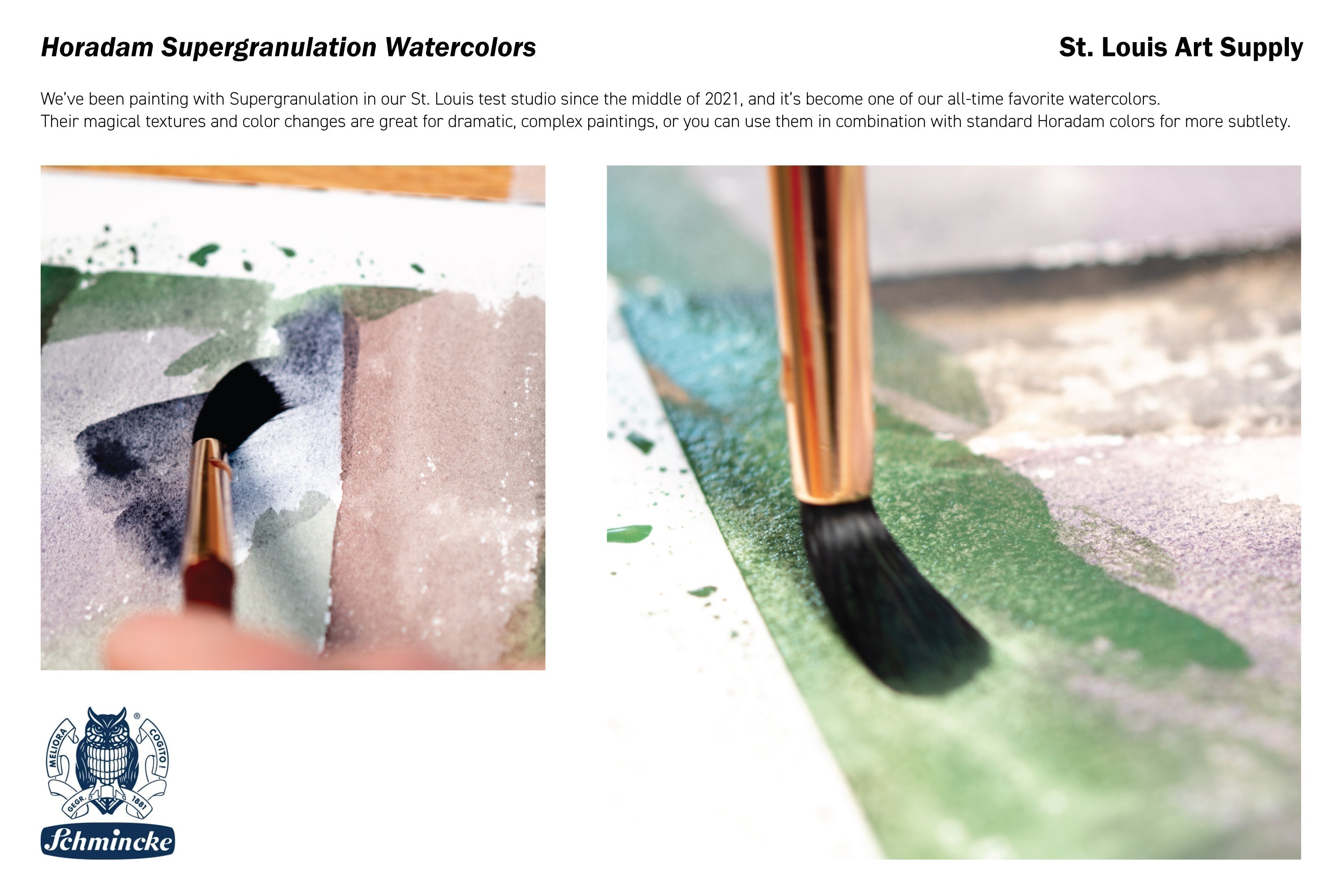 Schmincke - Supergranulation Watercolor Half Pan, #962 Glacier Turquoise - St. Louis Art Supply