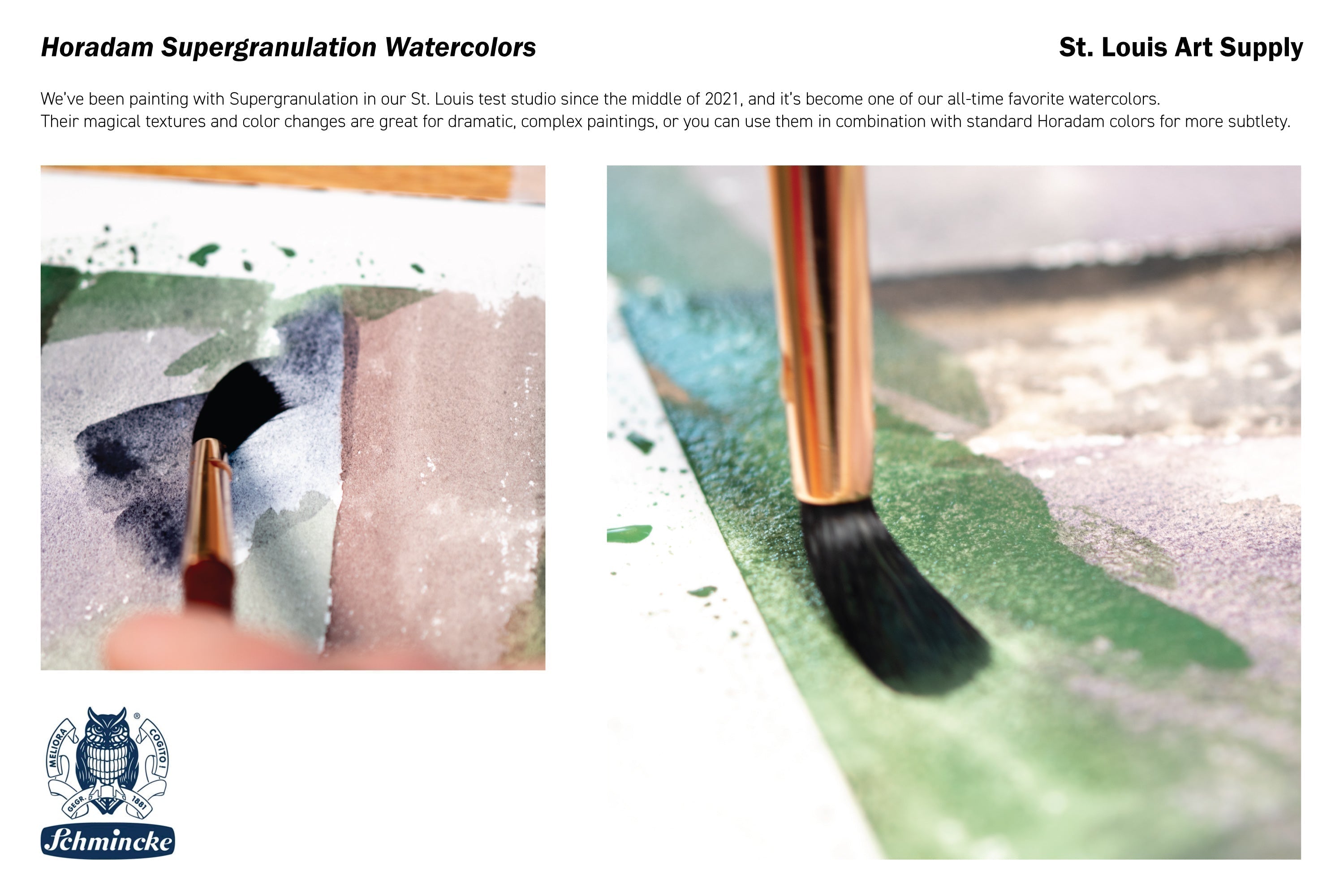 Schmincke - Supergranulation Watercolor Half Pan, #972 Galaxy Violet - St. Louis Art Supply