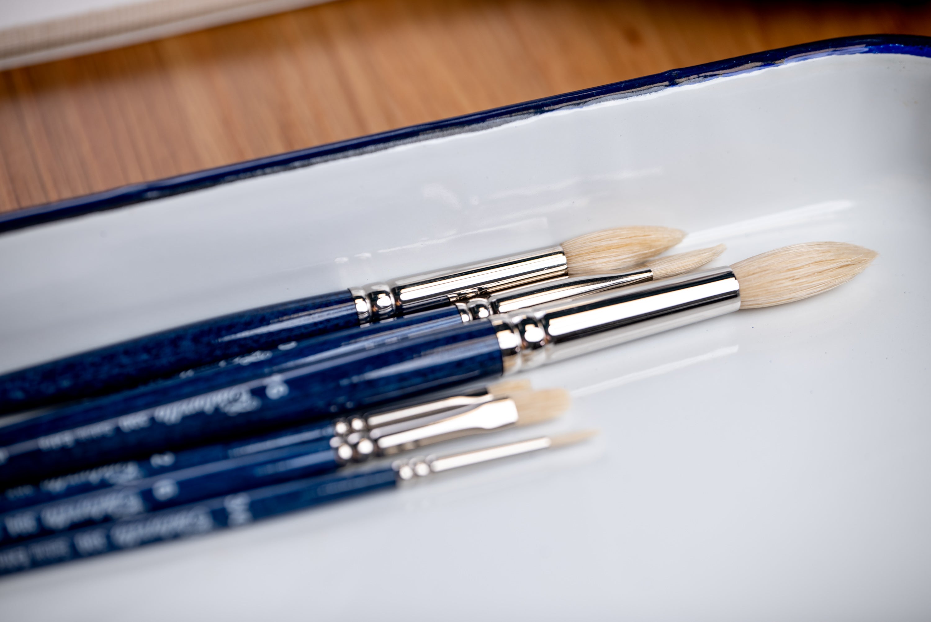 Setola Extra Short-Handled Bristle Brushes, Series 390 (Round)