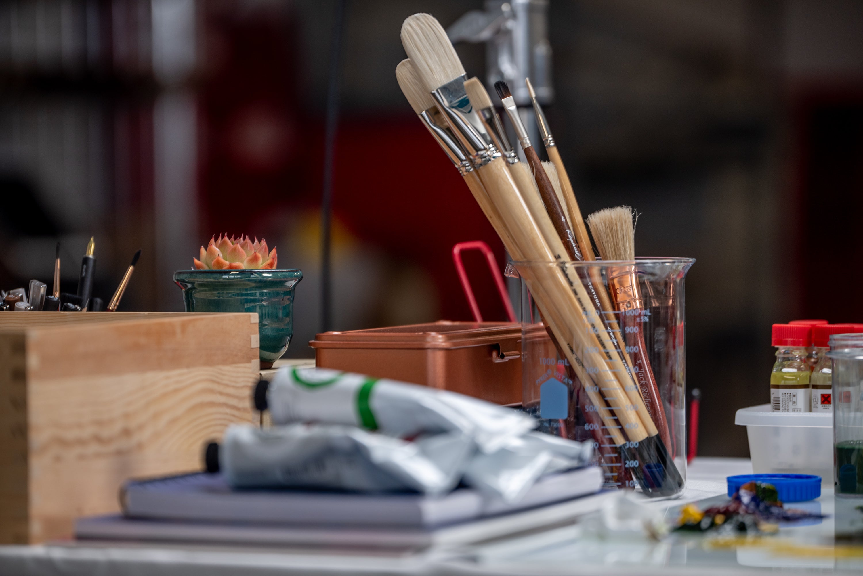 Setola Extra Long-Handled Bristle Brushes, Series 285 (Round)