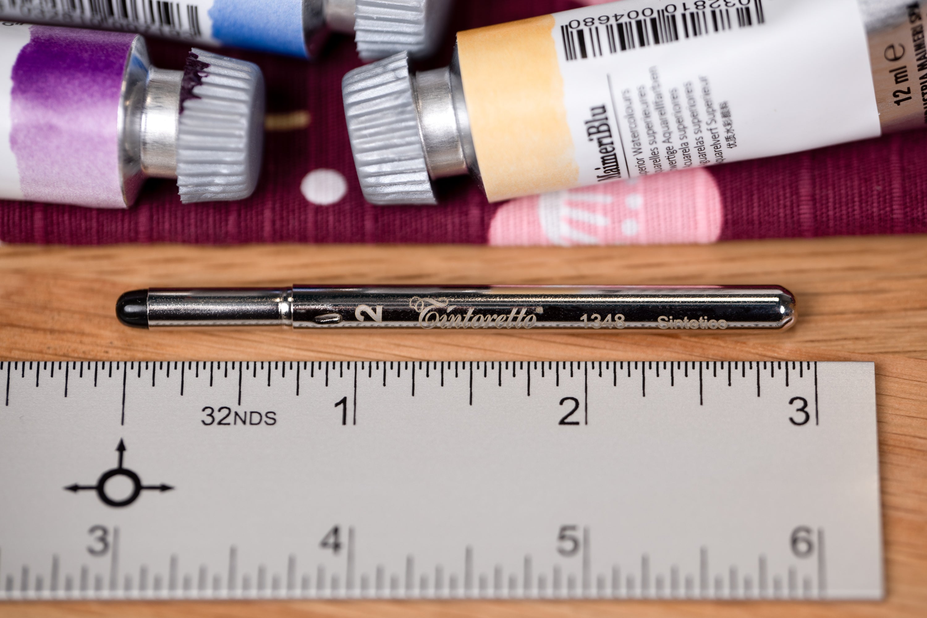 Tintoretto Tiny Travel Brush, #2 Round