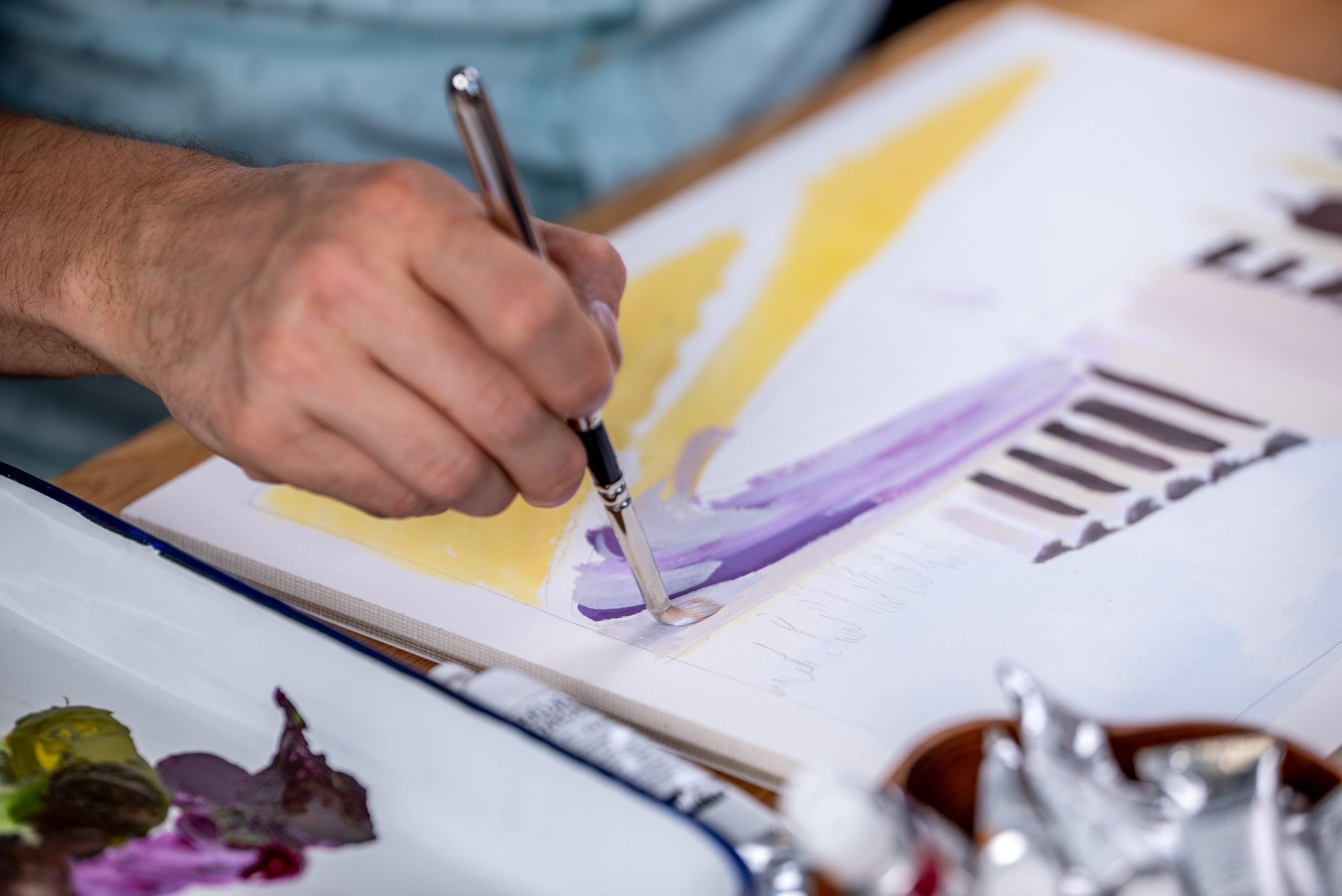 Tintoretto Watercolor Travel Brush Set, Synthetic Sable