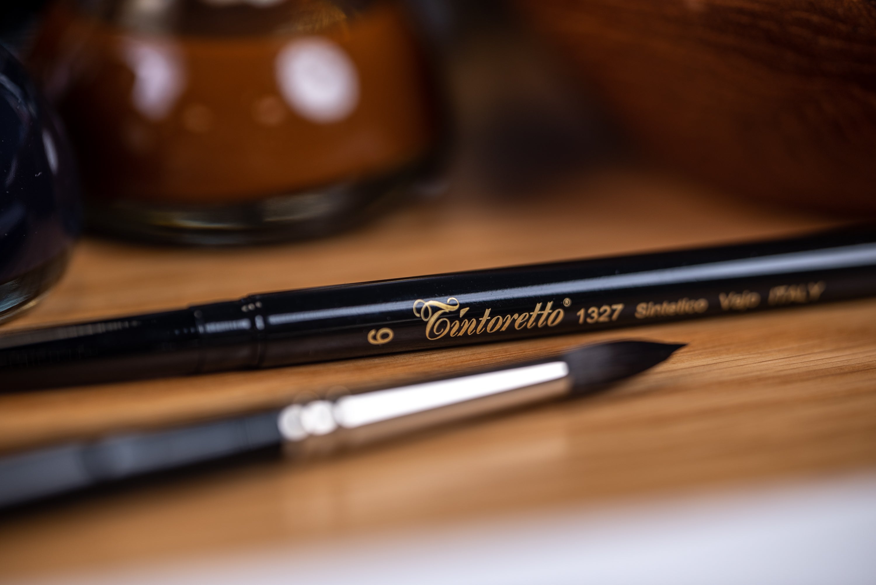 Tintoretto Watercolor Travel Brush, Synthetic Squirrel