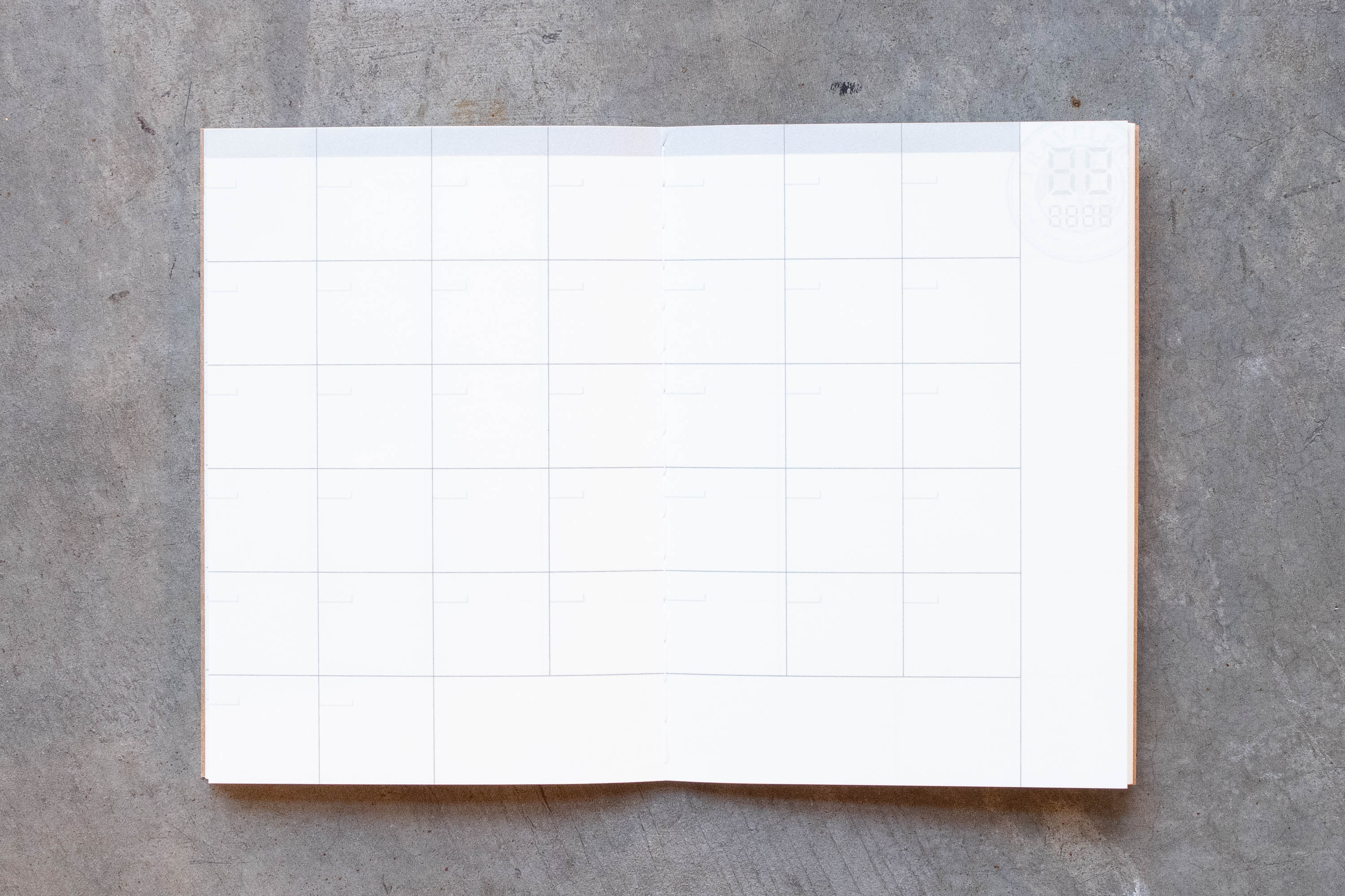 Traveler's Notebook Refill #006: Free Diary Monthly, Passport Size - St. Louis Art Supply