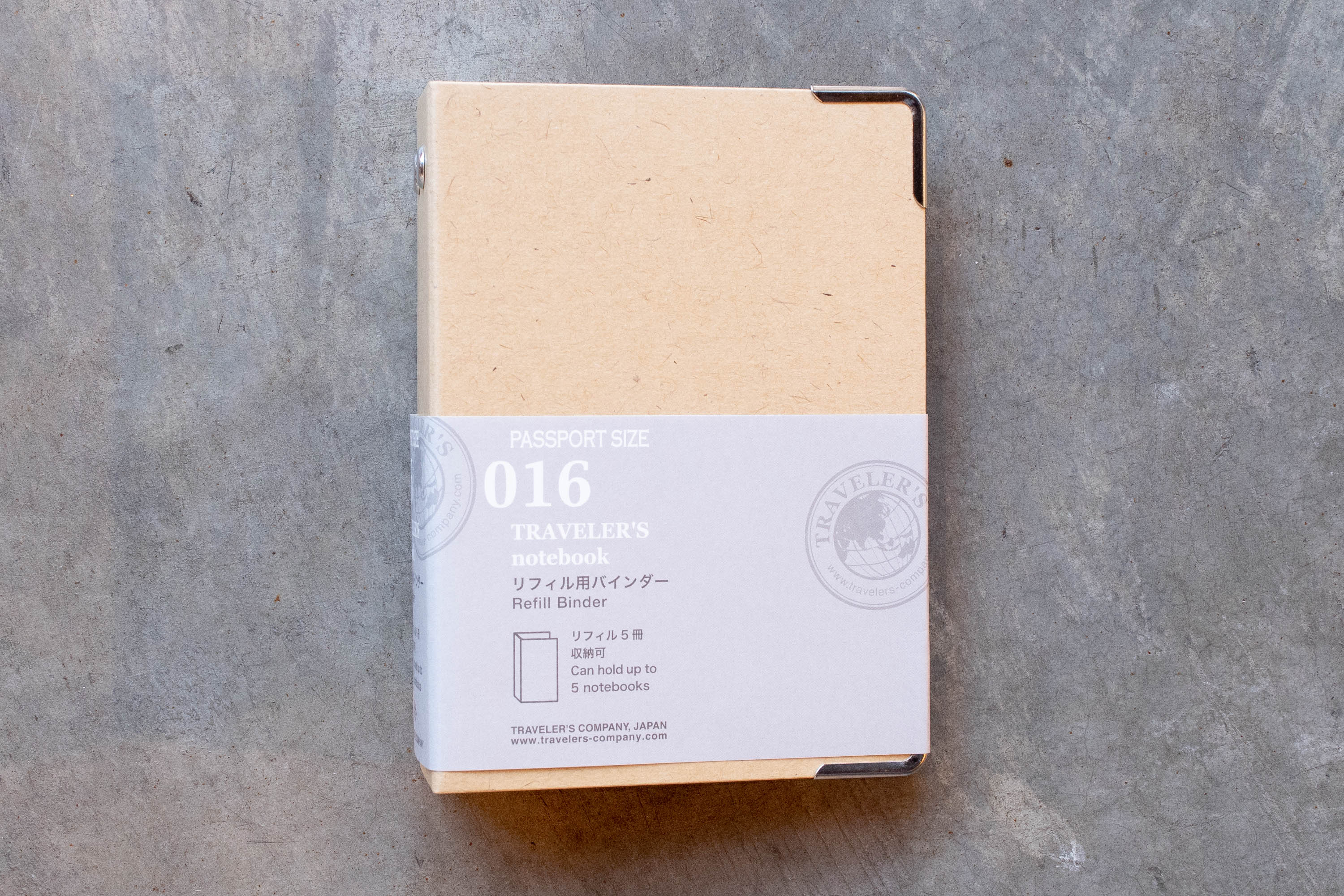 Traveler's Company - Traveler's Notebook Refill Binder #016, Passport Size - St. Louis Art Supply