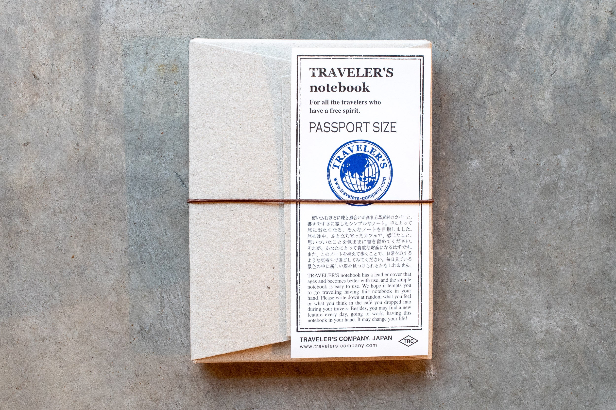 Traveler's Notebook Starter Set, Passport Size, Brown - St. Louis Art Supply