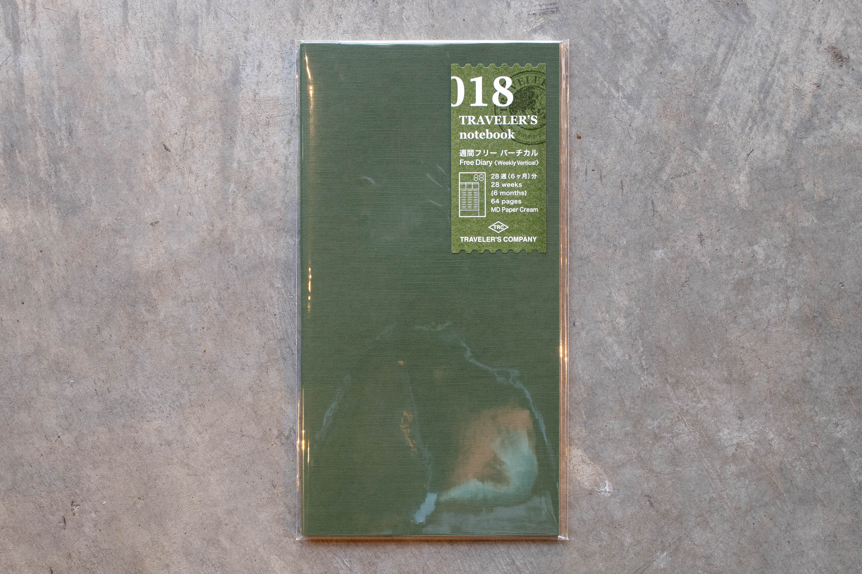 Traveler's Notebook Refill #018: Free Diary Weekly, Regular Size - St. Louis Art Supply