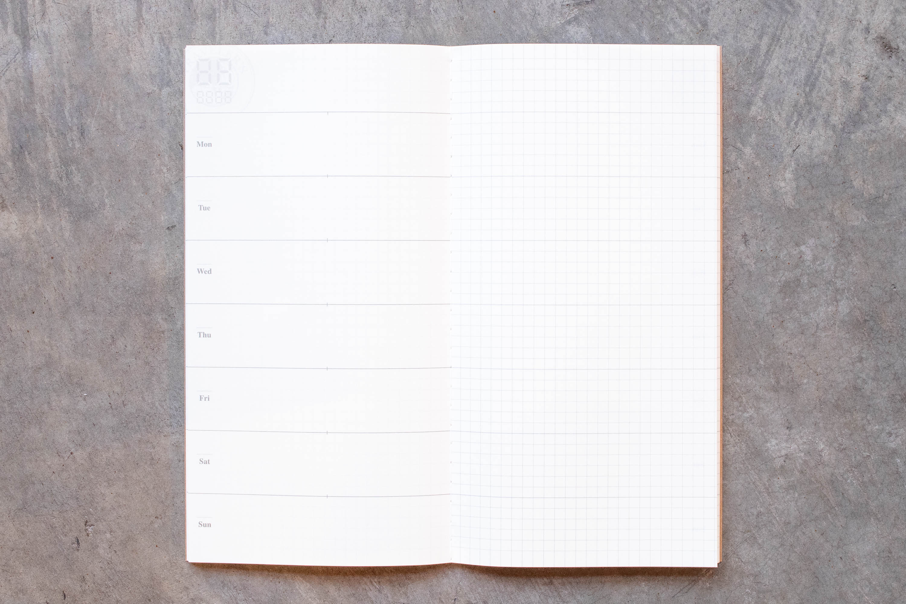 Traveler's Notebook Refill #019: Free Diary Weekly + Memo, Regular Size - St. Louis Art Supply