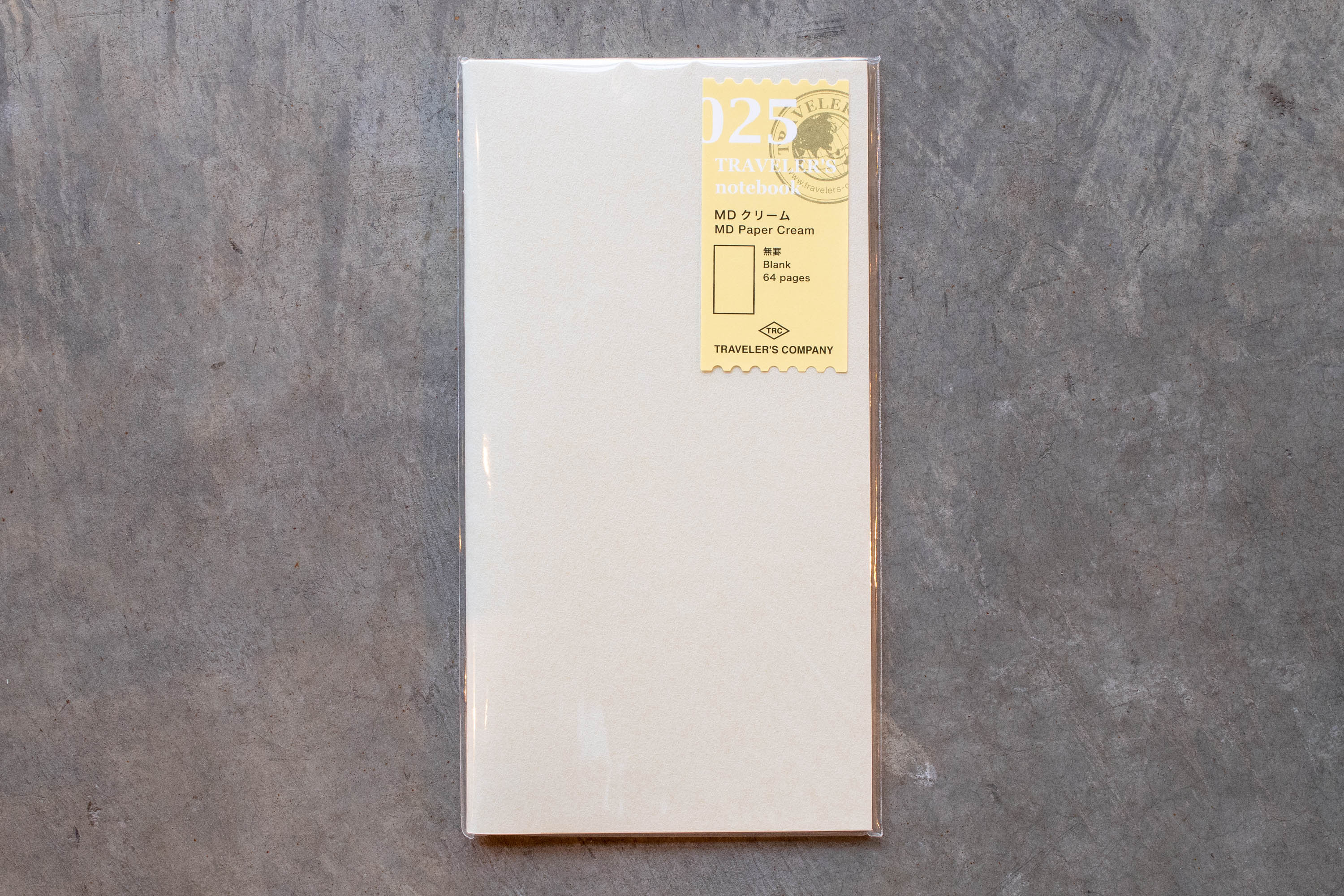 Traveler's Company - Traveler's Notebook Refill #025: MD Paper Cream, Regular Size - St. Louis Art Supply