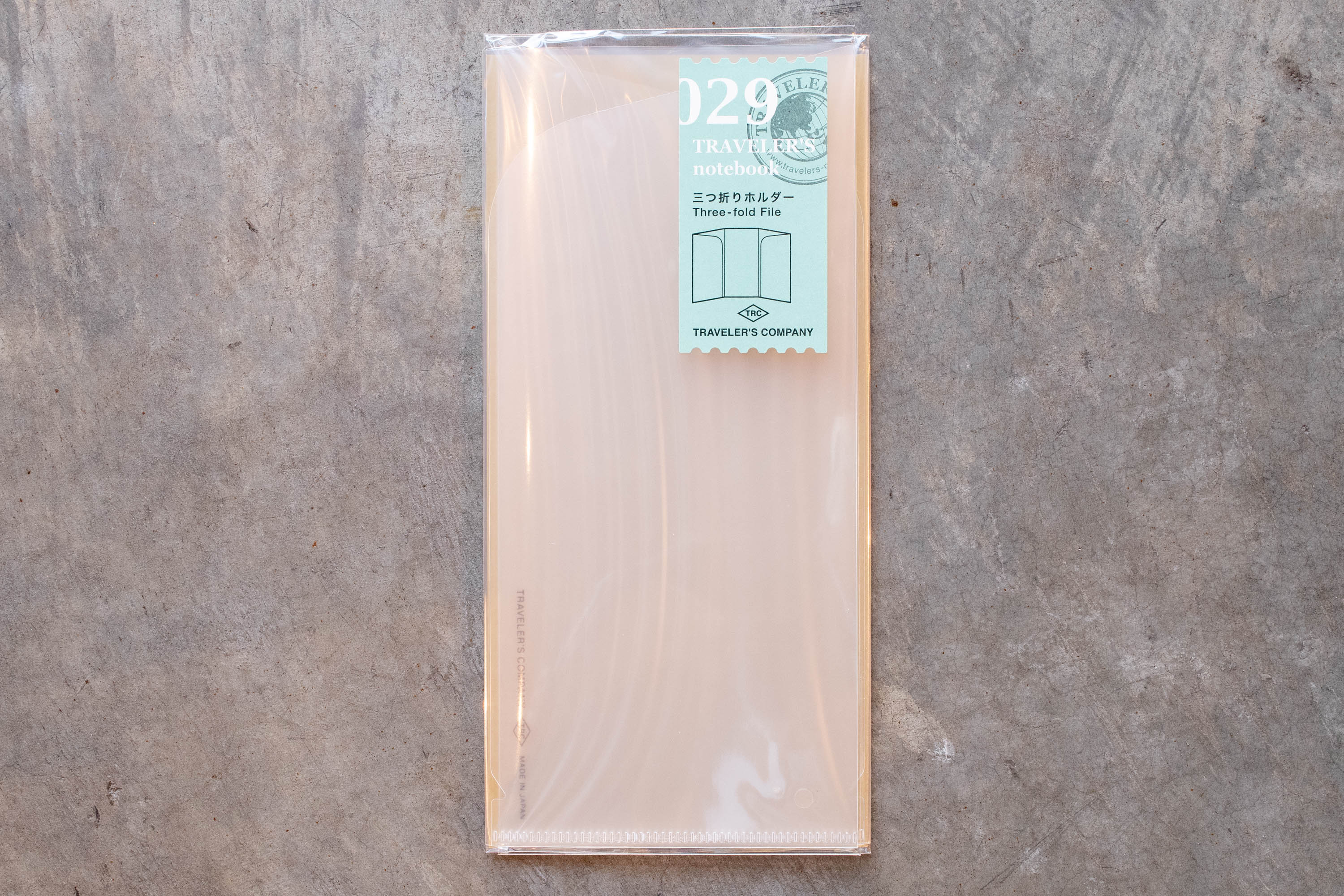 Traveler's Company - Traveler's Notebook Refill #029: Three-Fold File, Regular Size - St. Louis Art Supply