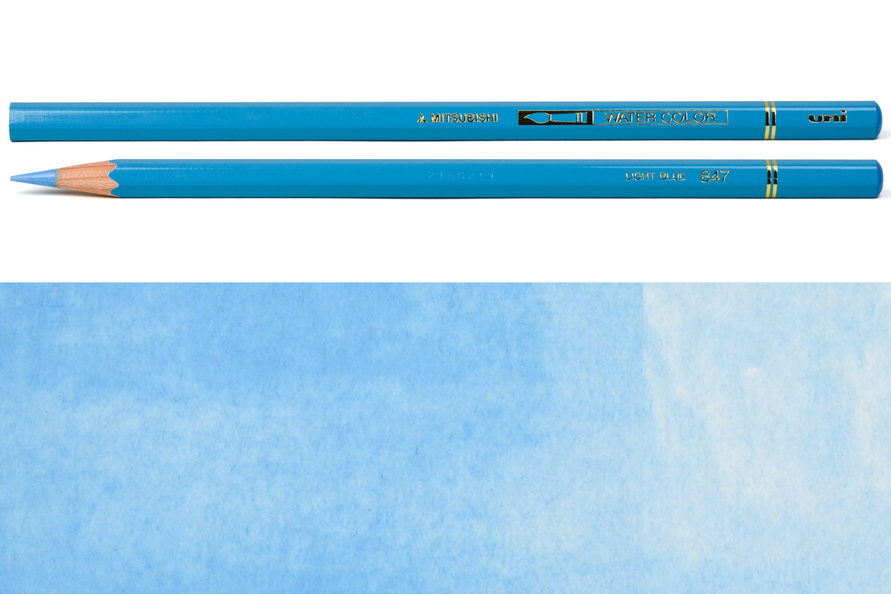 Uni Watercolor Pencils, #847 Light Blue