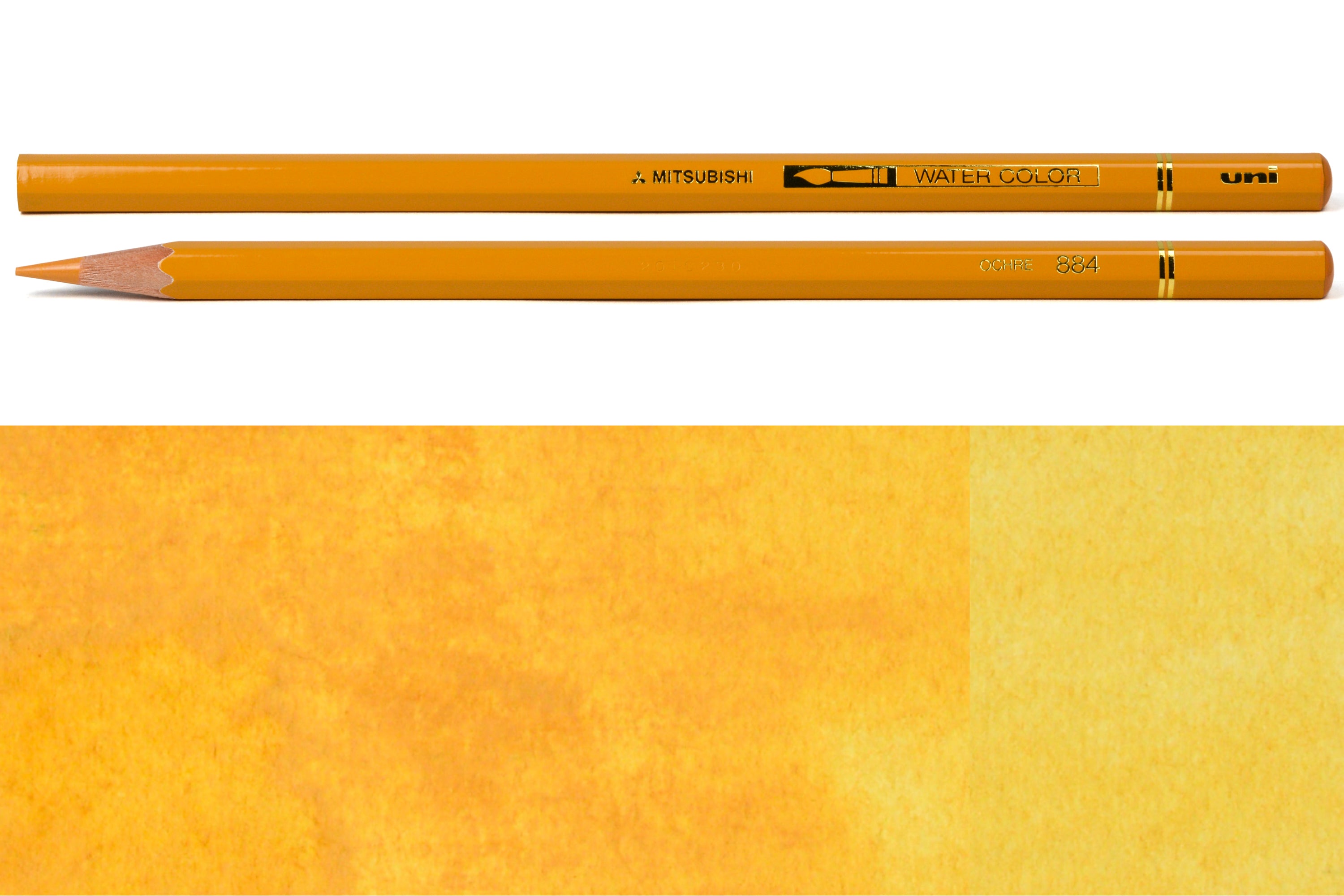 Uni Watercolor Pencils, #884 Ochre