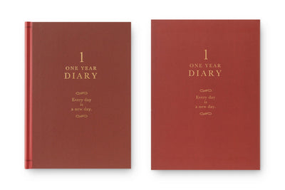 One Year Diary, Red Hardcover