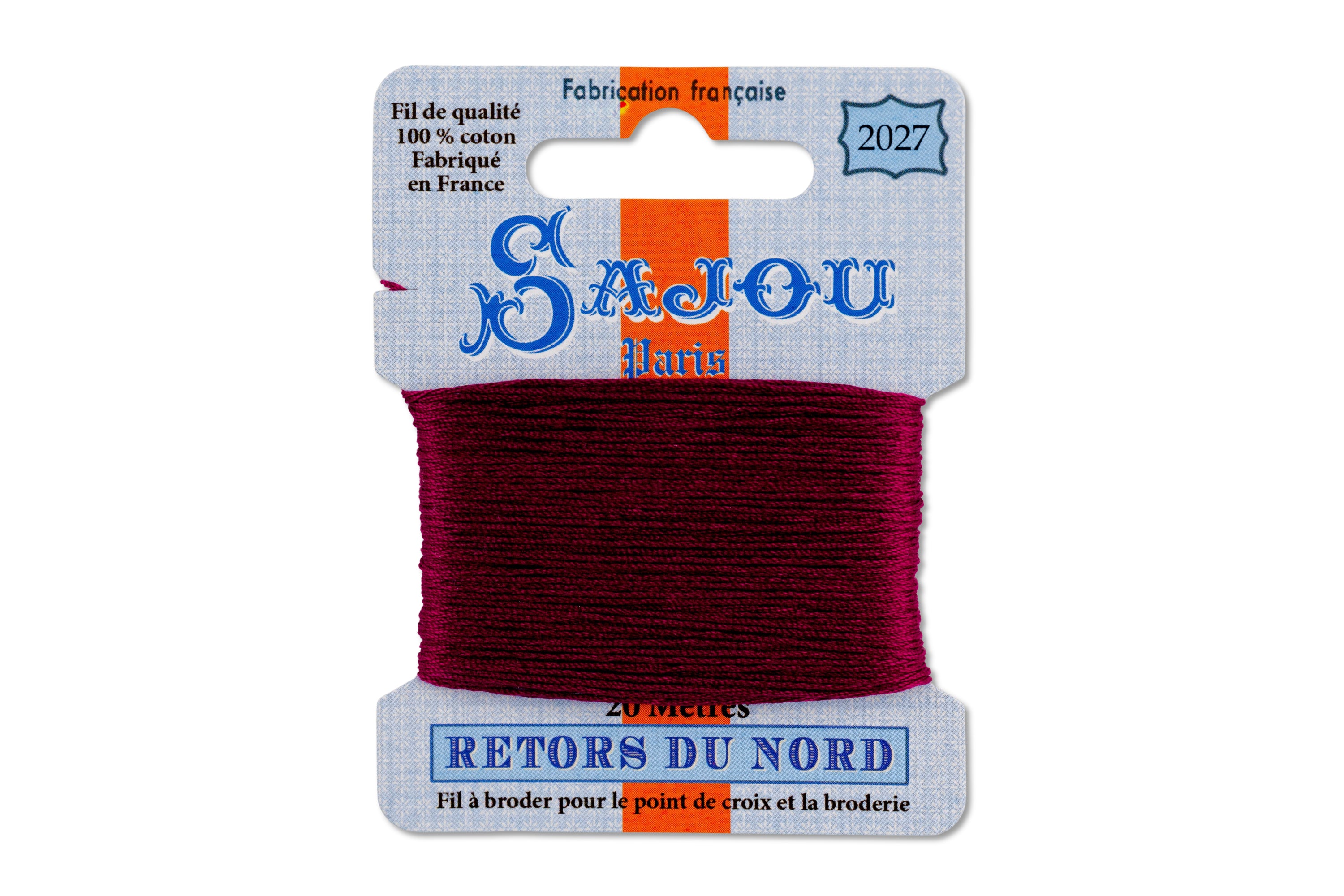 Retors du Nord Embroidery Floss, #2027 Burgundy