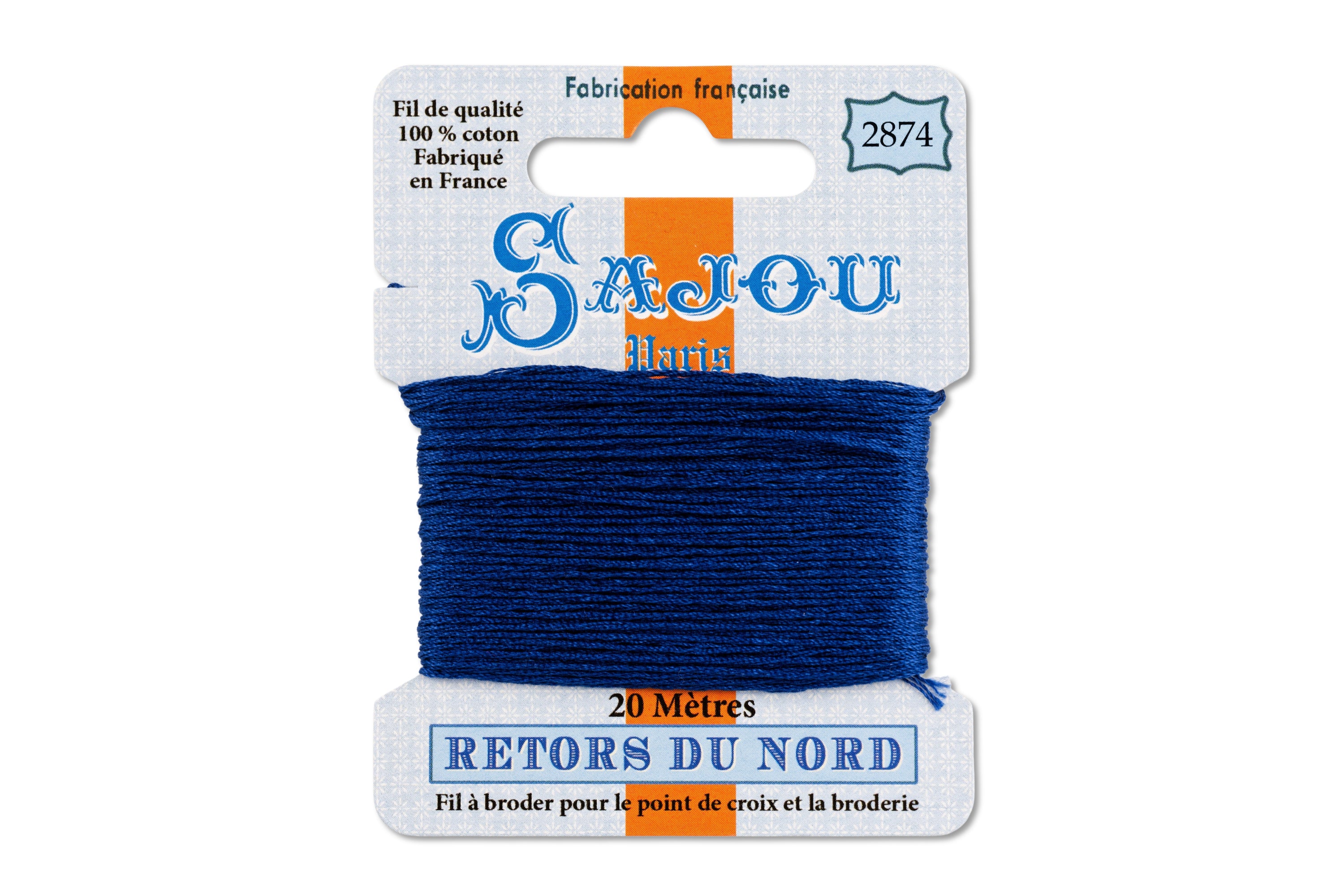Retors du Nord Embroidery Floss, #2874 Gauloise Blue