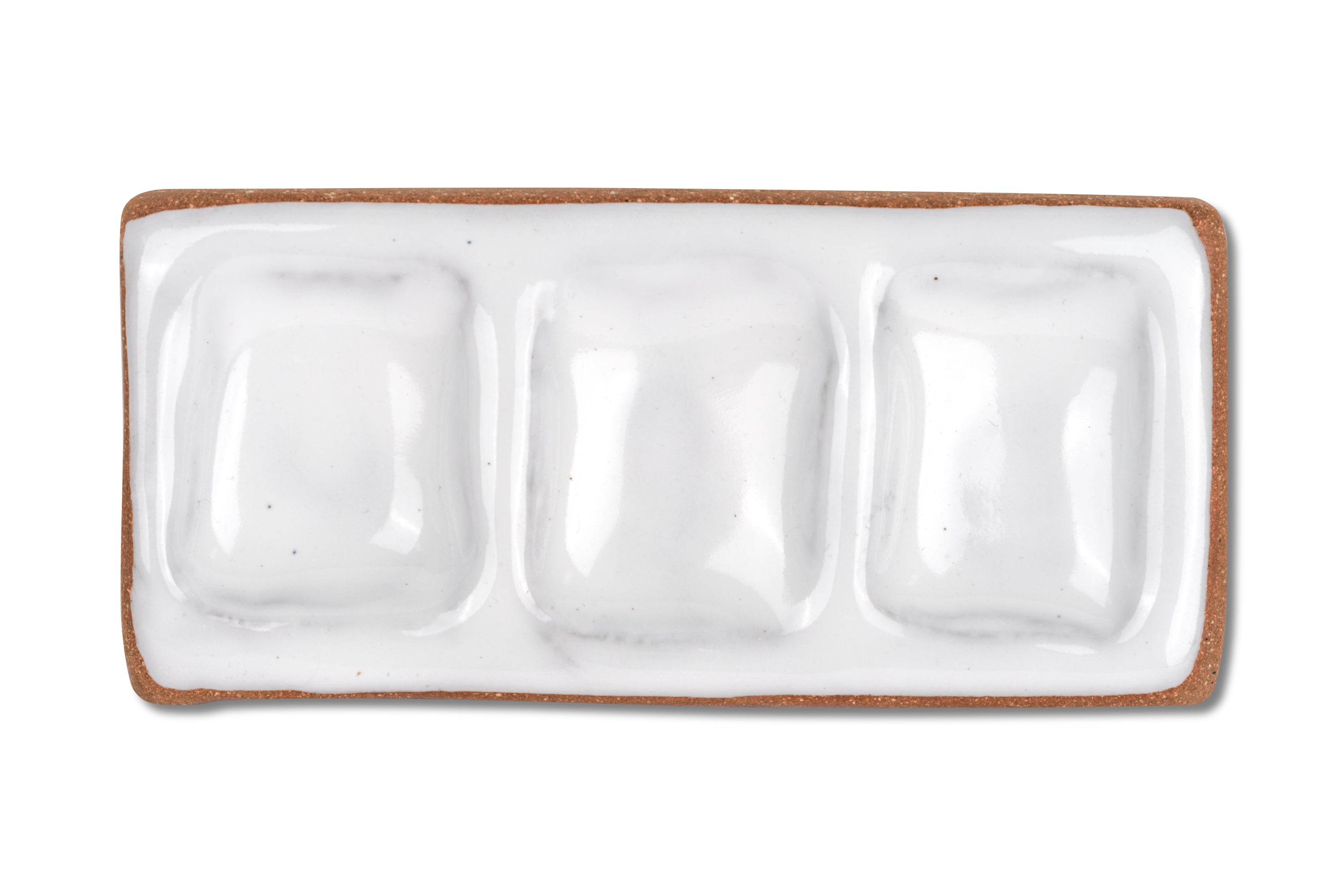 3-Well Ceramic Paint Palette