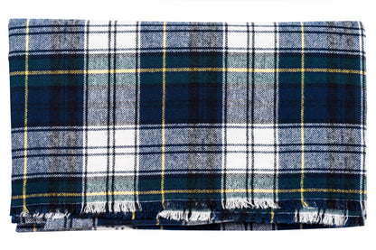 Yarn-Dyed Cotton Flannel, Navy/Green Tartan
