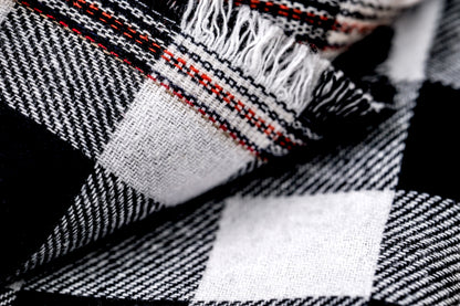 Yarn-Dyed Cotton Flannel, Black Buffalo Check