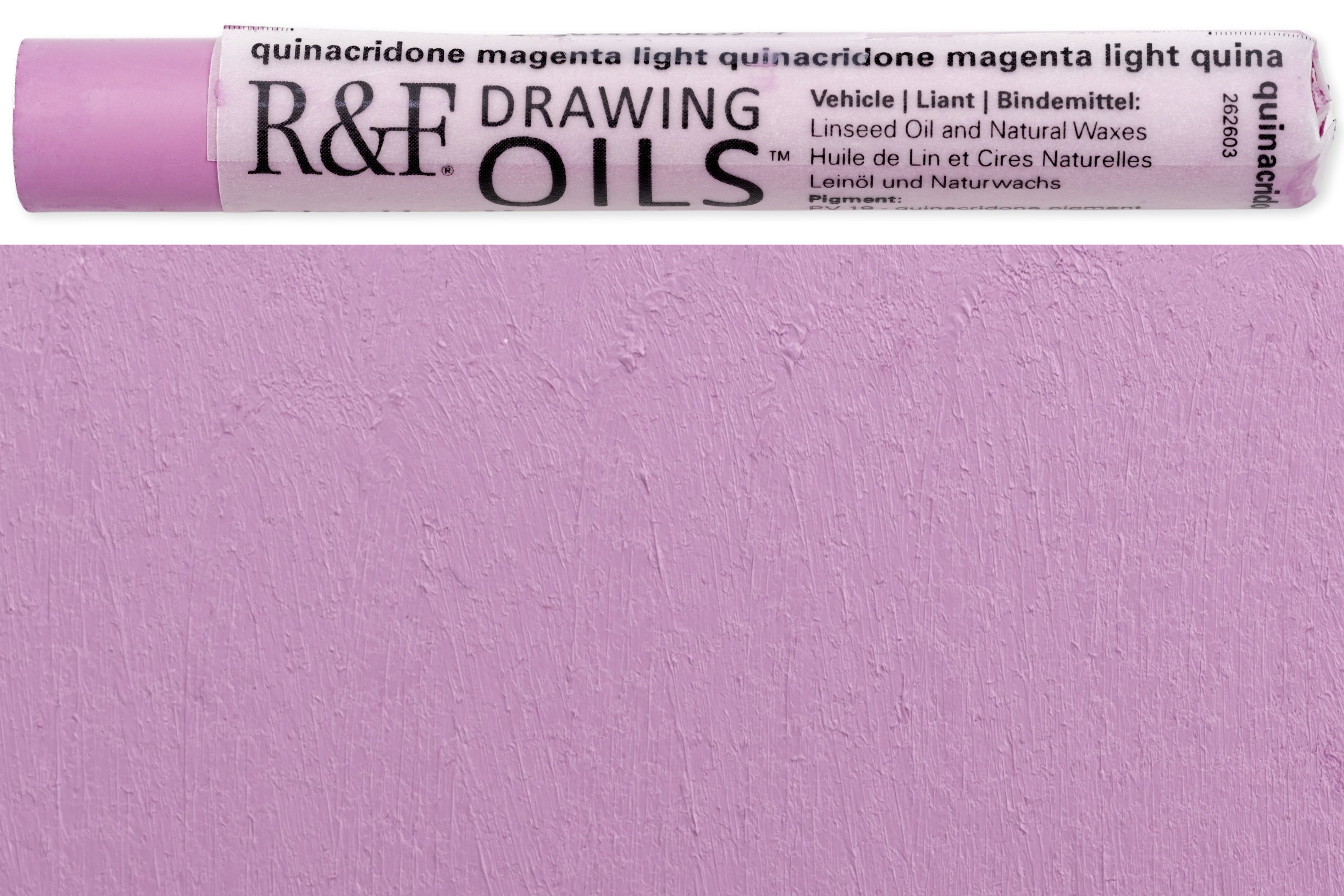 R&F Drawing Oils #3130, Quinacridone Magenta Light
