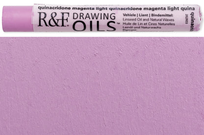 R&F Drawing Oils #3130, Quinacridone Magenta Light