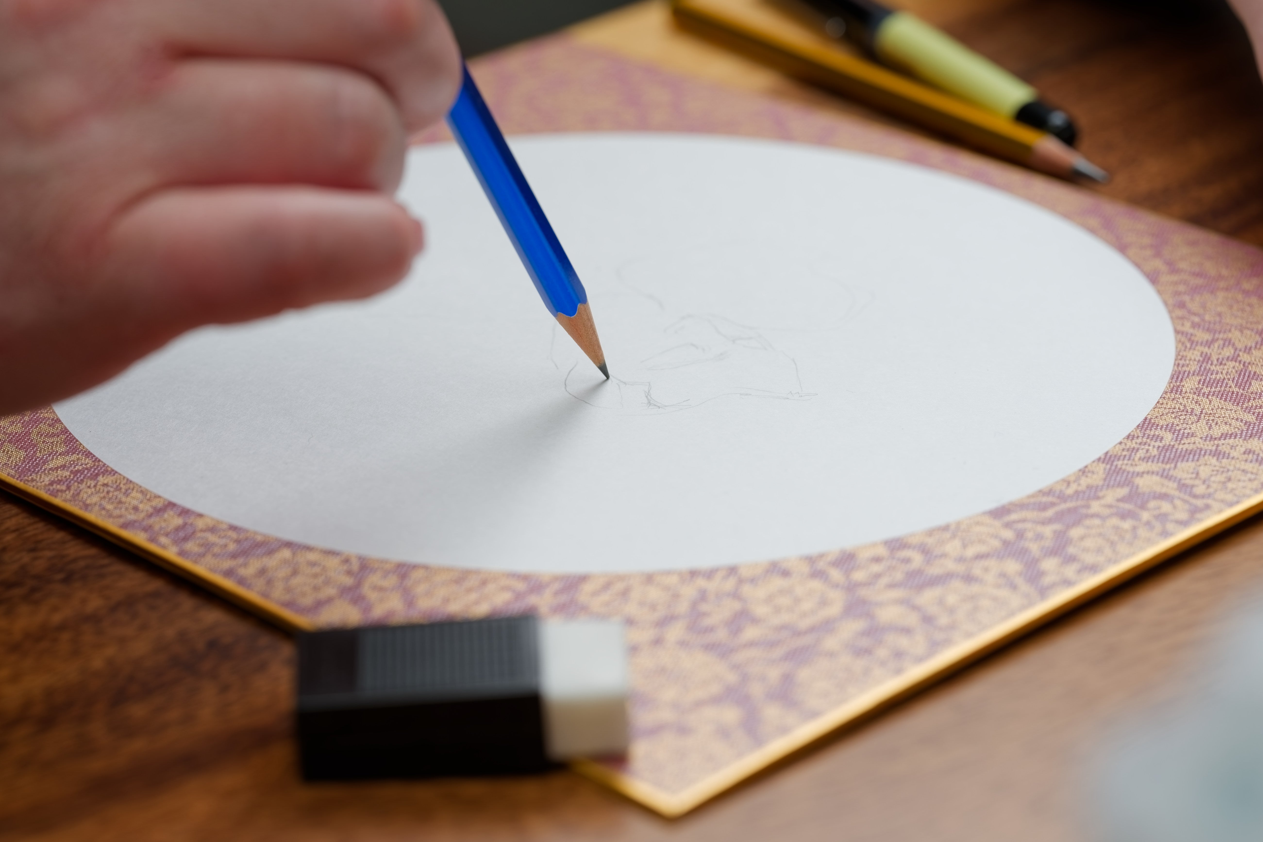 Hand-Colored Shikishi Boards, Set of 2