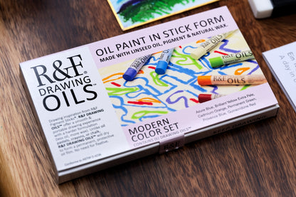 R&F Drawing Oils, Modern Set of 6