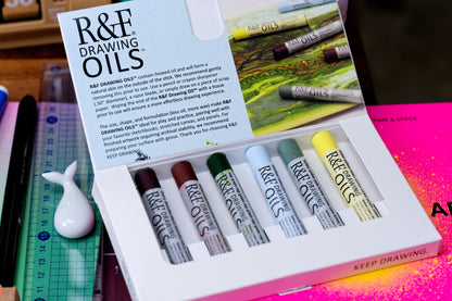 R&F Drawing Oils, Landscape Set of 6