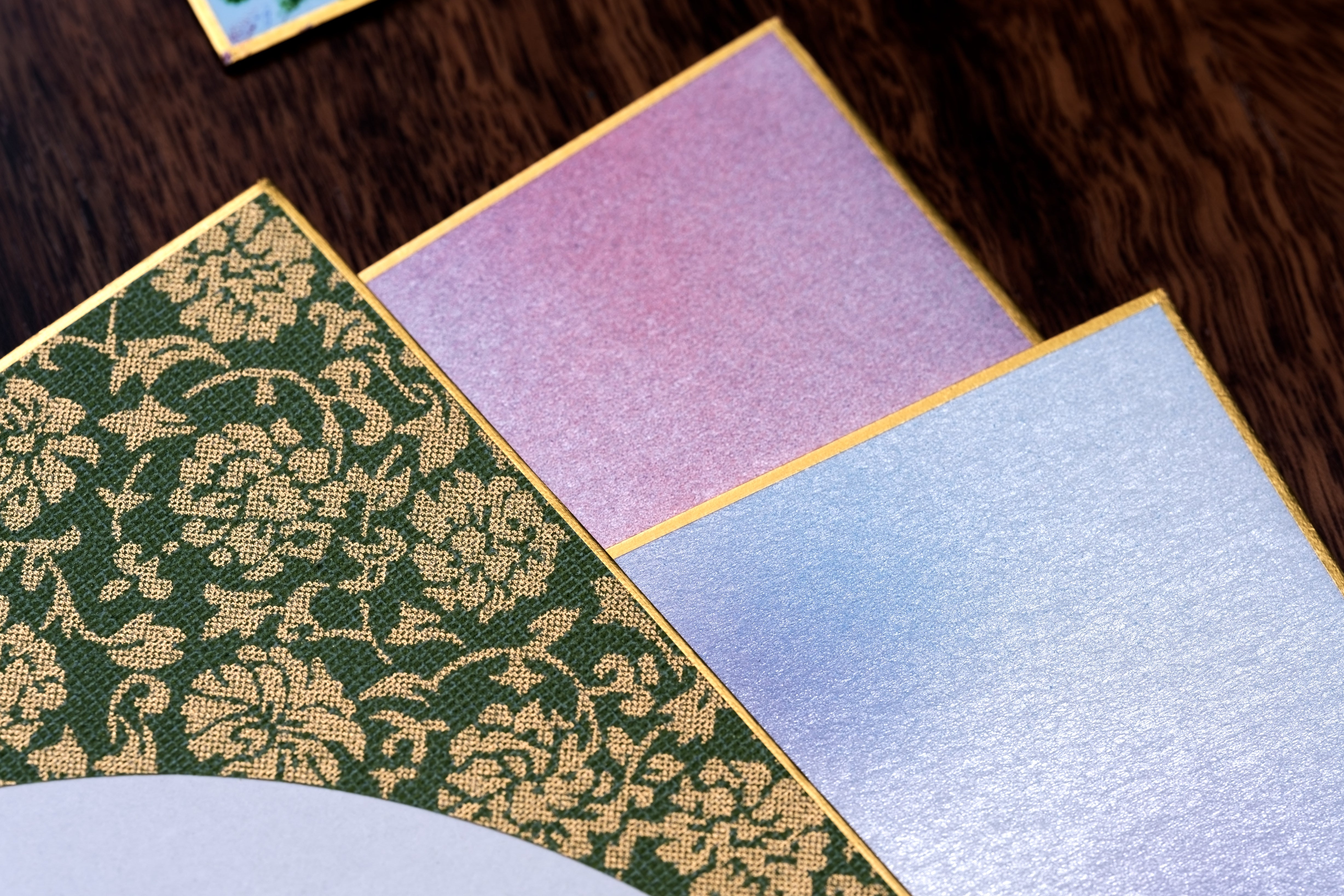 Hand-Colored Shikishi Boards, Set of 2