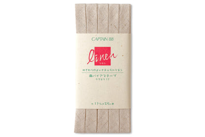 Linen-Blend Bias Tape, Natural Flax
