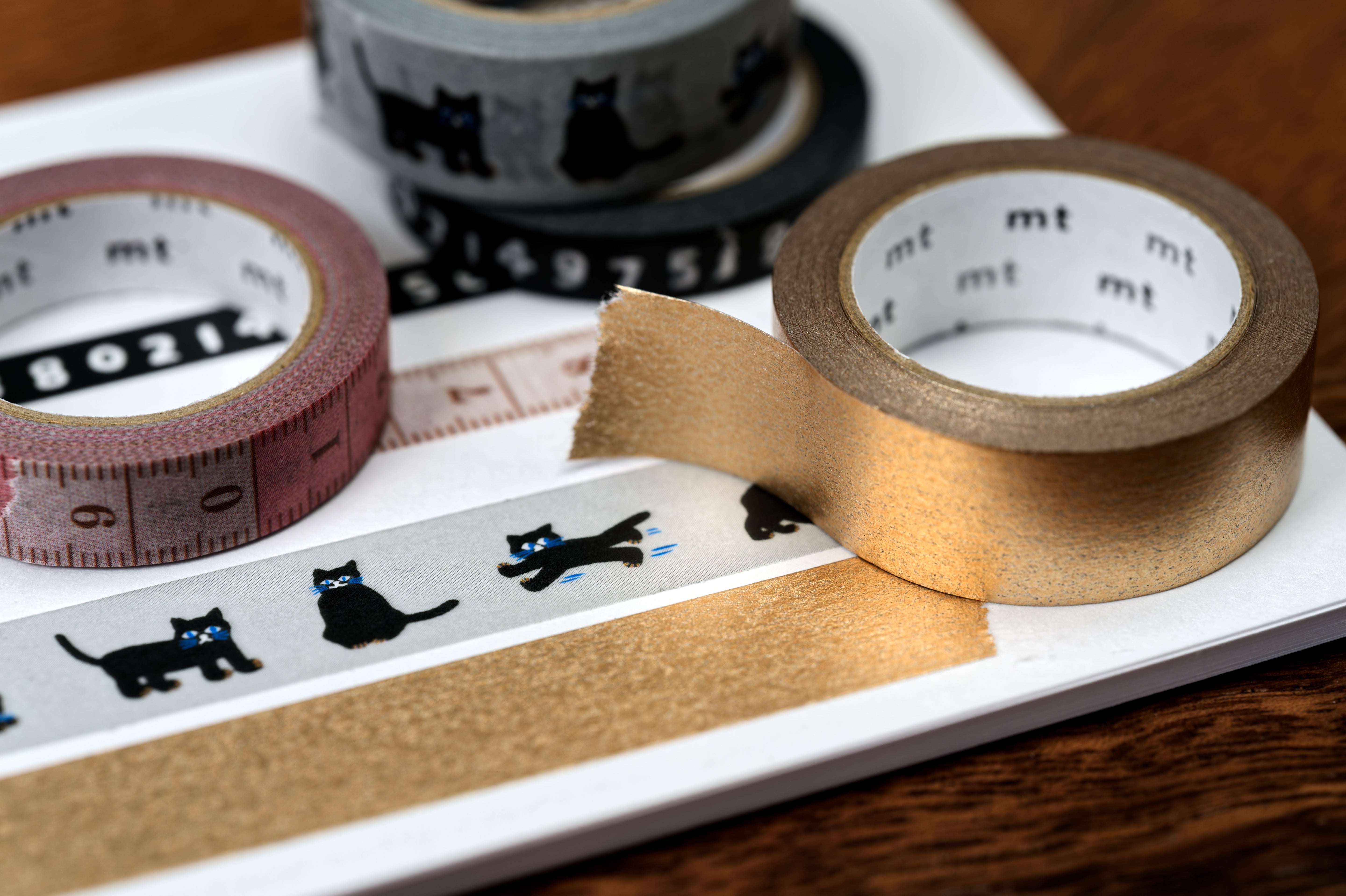 mt Washi Tape, 15 mm, High Brightness Gold