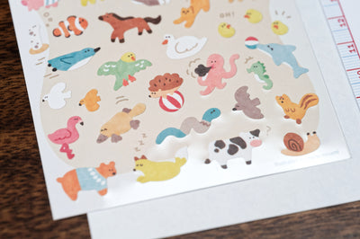 Chill Animals Sticker Sheet