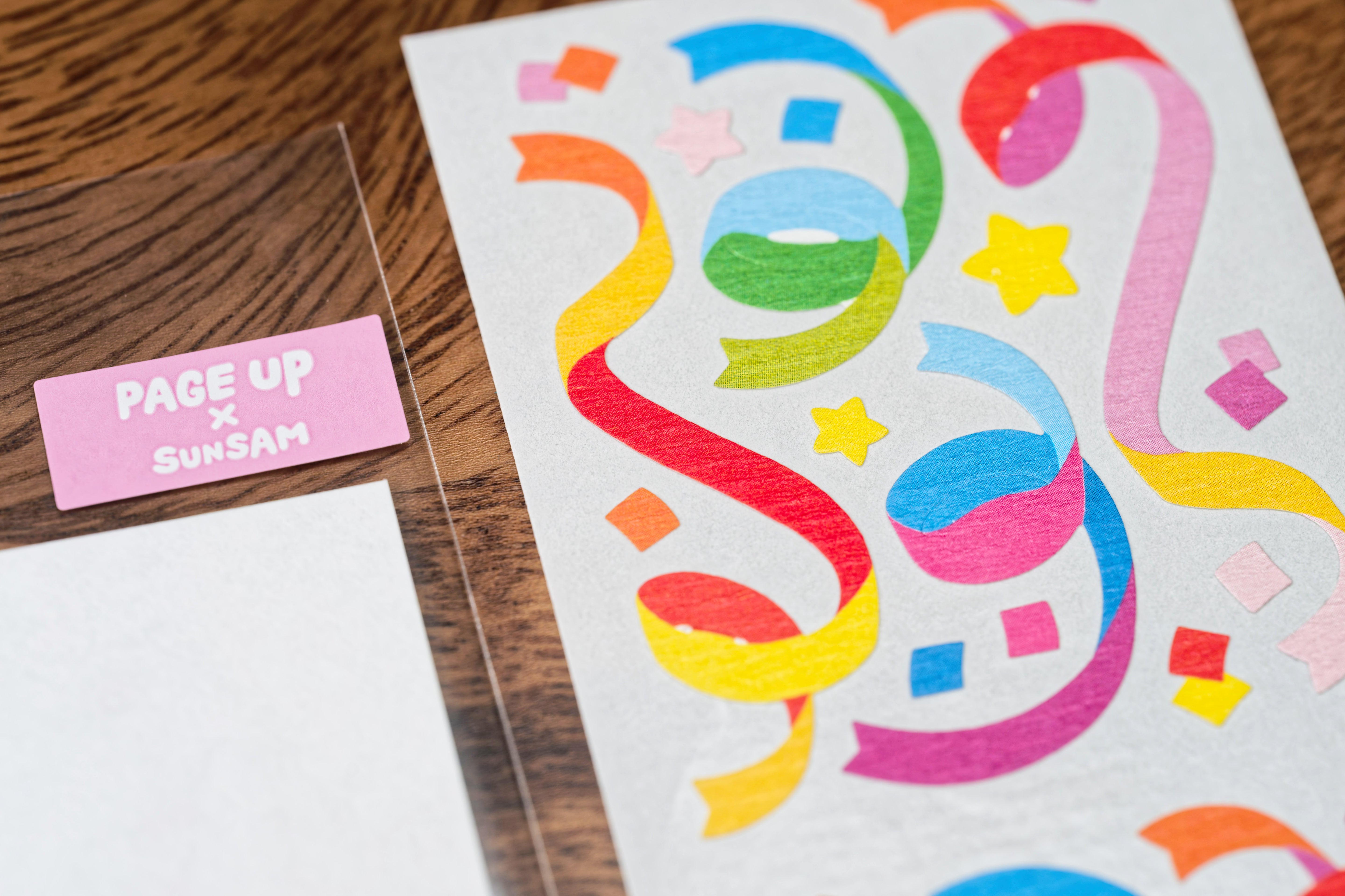 Ribbon Burst Sticker Sheet
