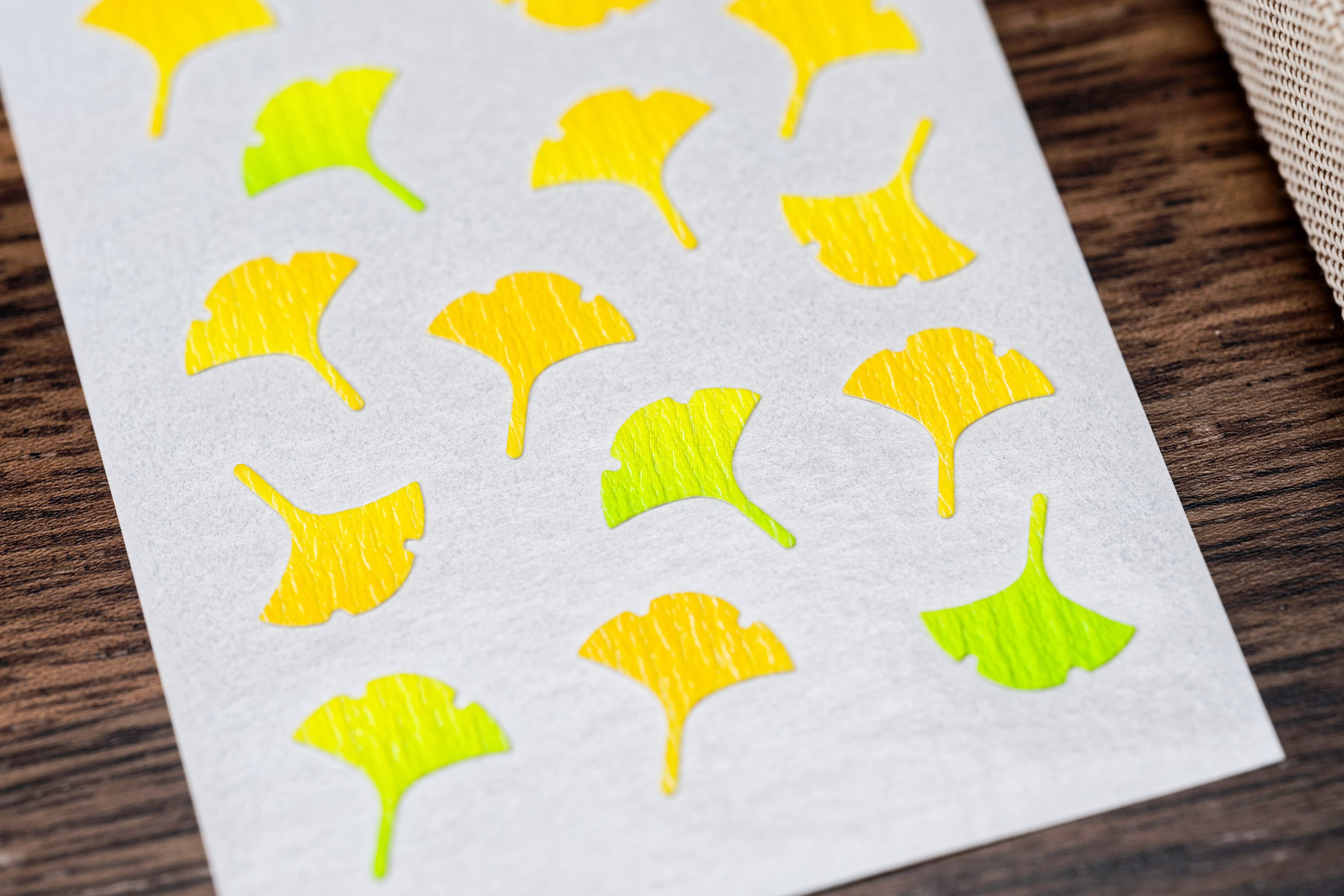 Gingko Leaf Sticker Sheet