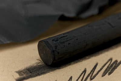 Willow Charcoal, Four Extra-Thick Sticks (⌀12-14 mm)