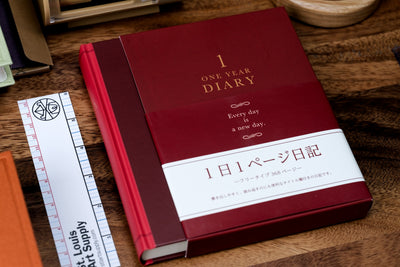 One Year Diary, Red Hardcover