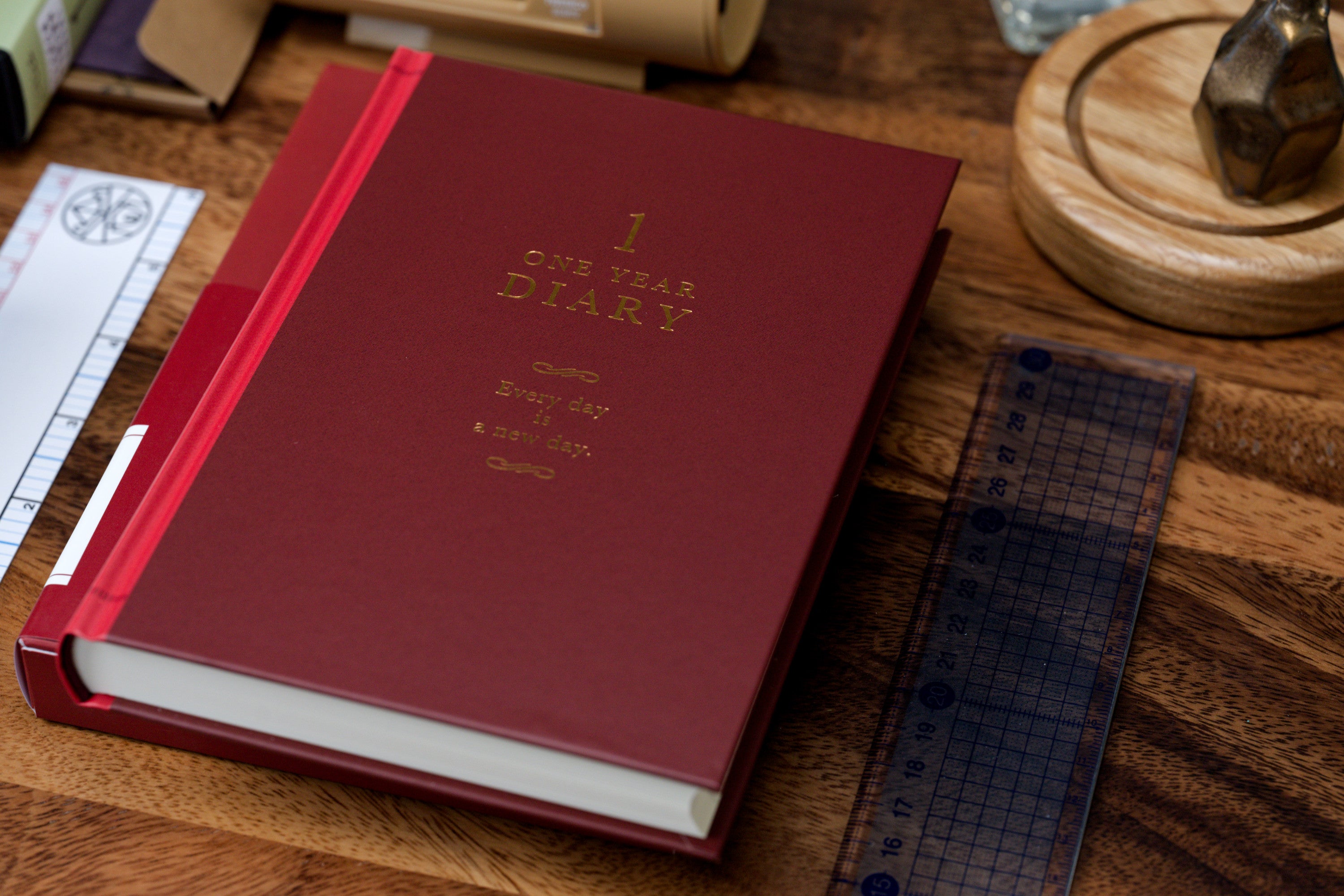 One Year Diary, Red Hardcover
