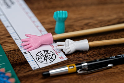 Knitting Needle Caps (Rock, Paper, Scissors)