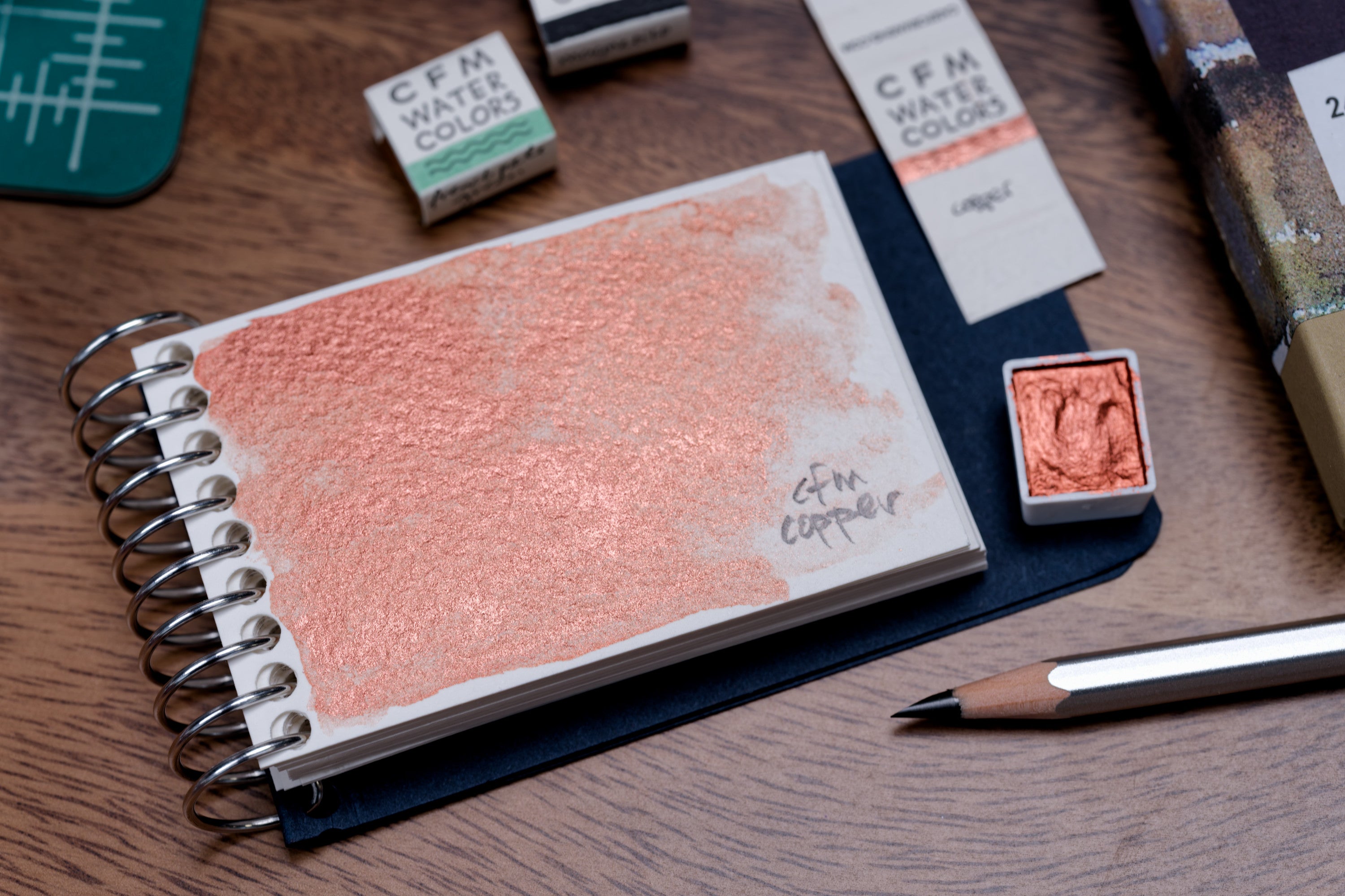 CfM Watercolor Half Pan, Copper