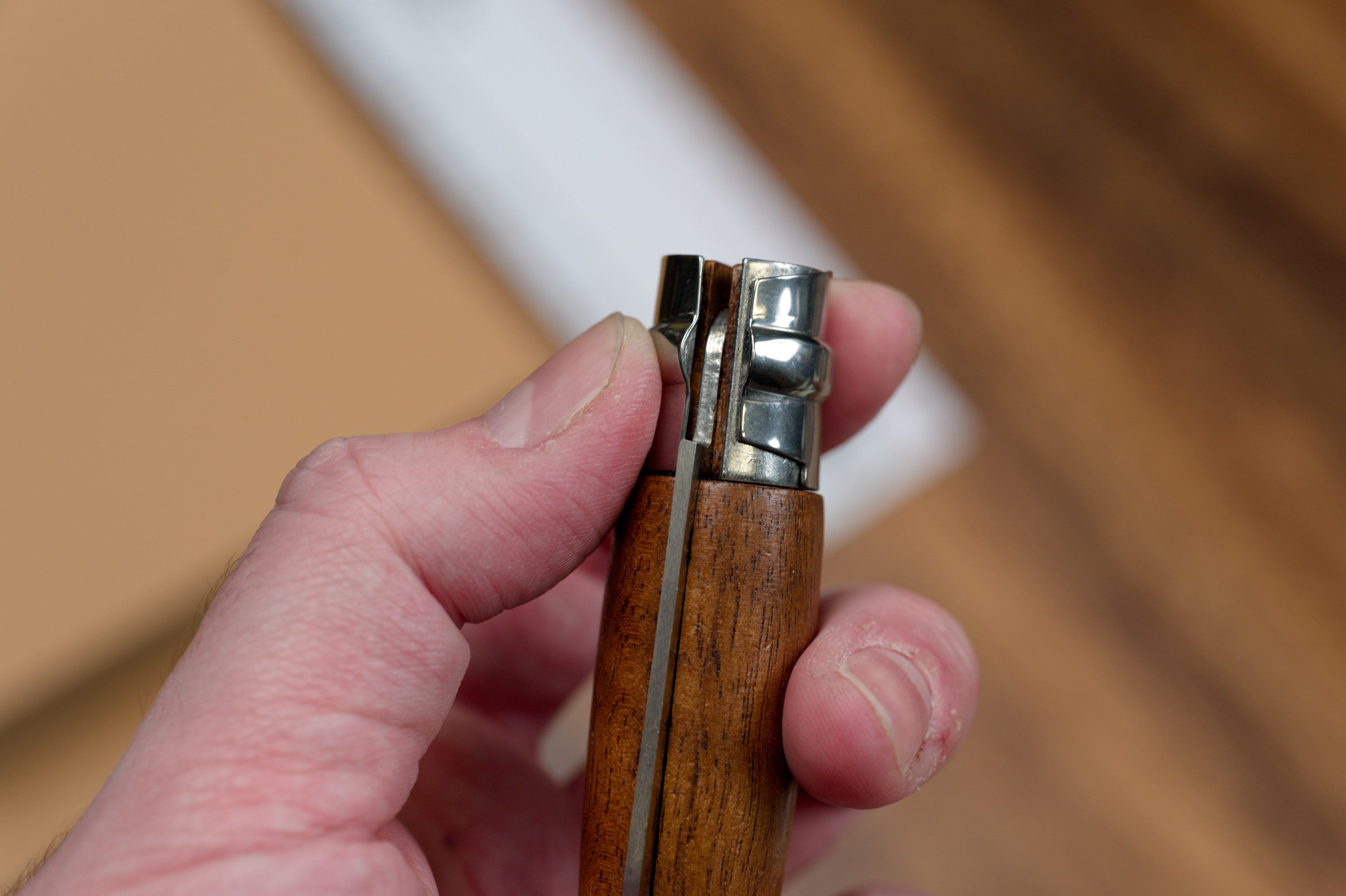 Opinel No. 08 Stainless Folding Knife, Walnut – St. Louis Art Supply