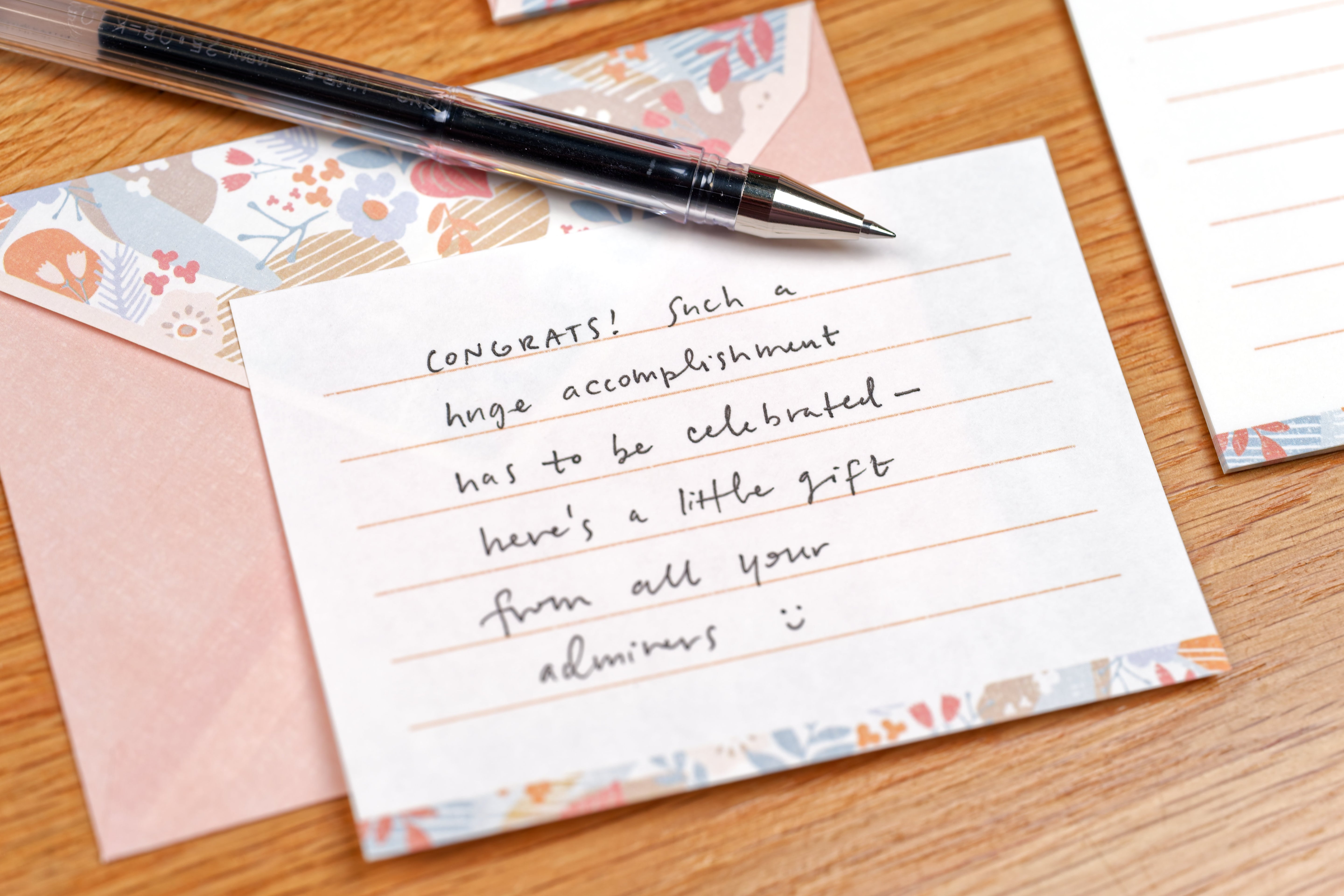 Botanical Note + Envelope Set, Mint