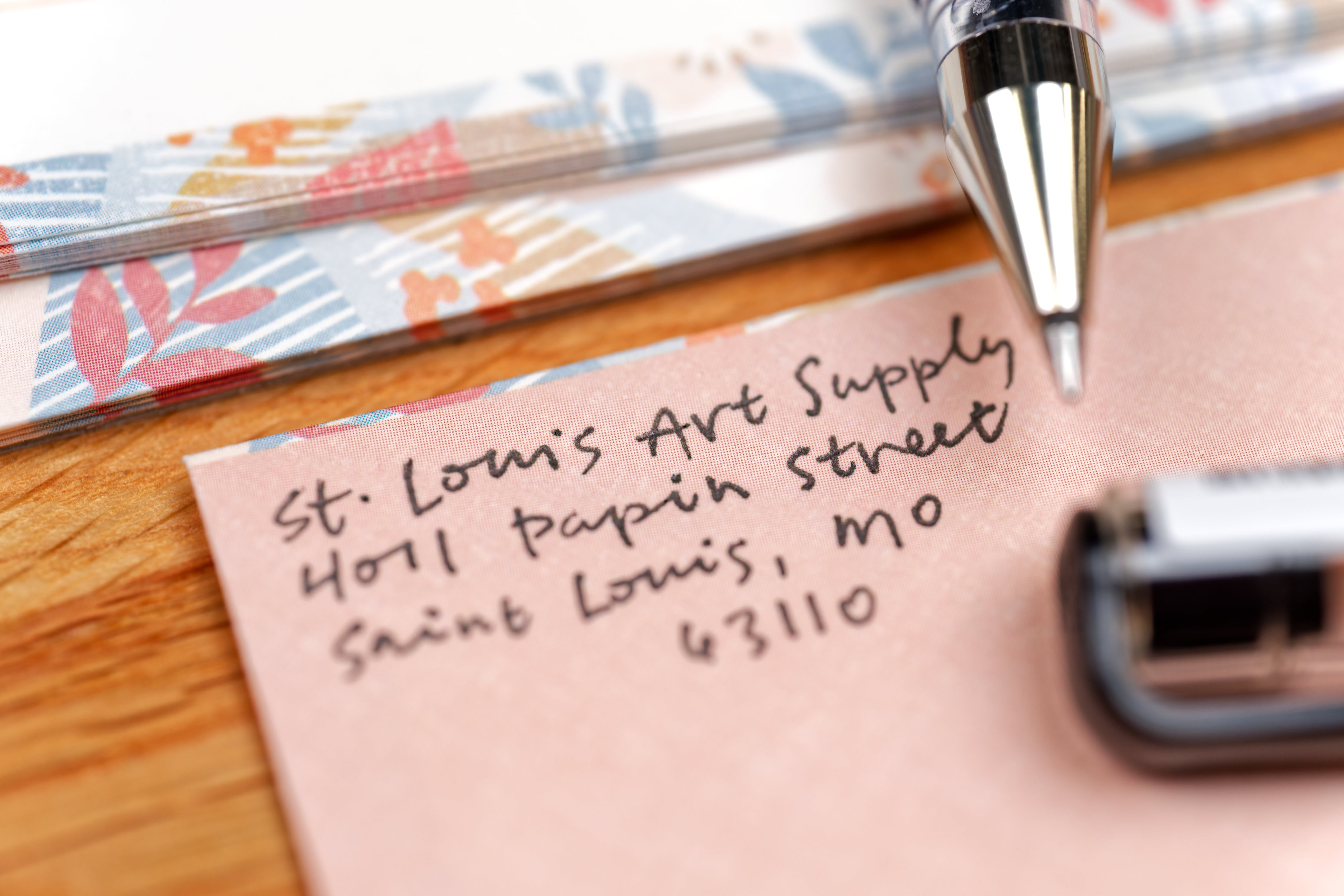 Botanical Note + Envelope Set, Mint