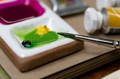 3-Well Ceramic Paint Palette