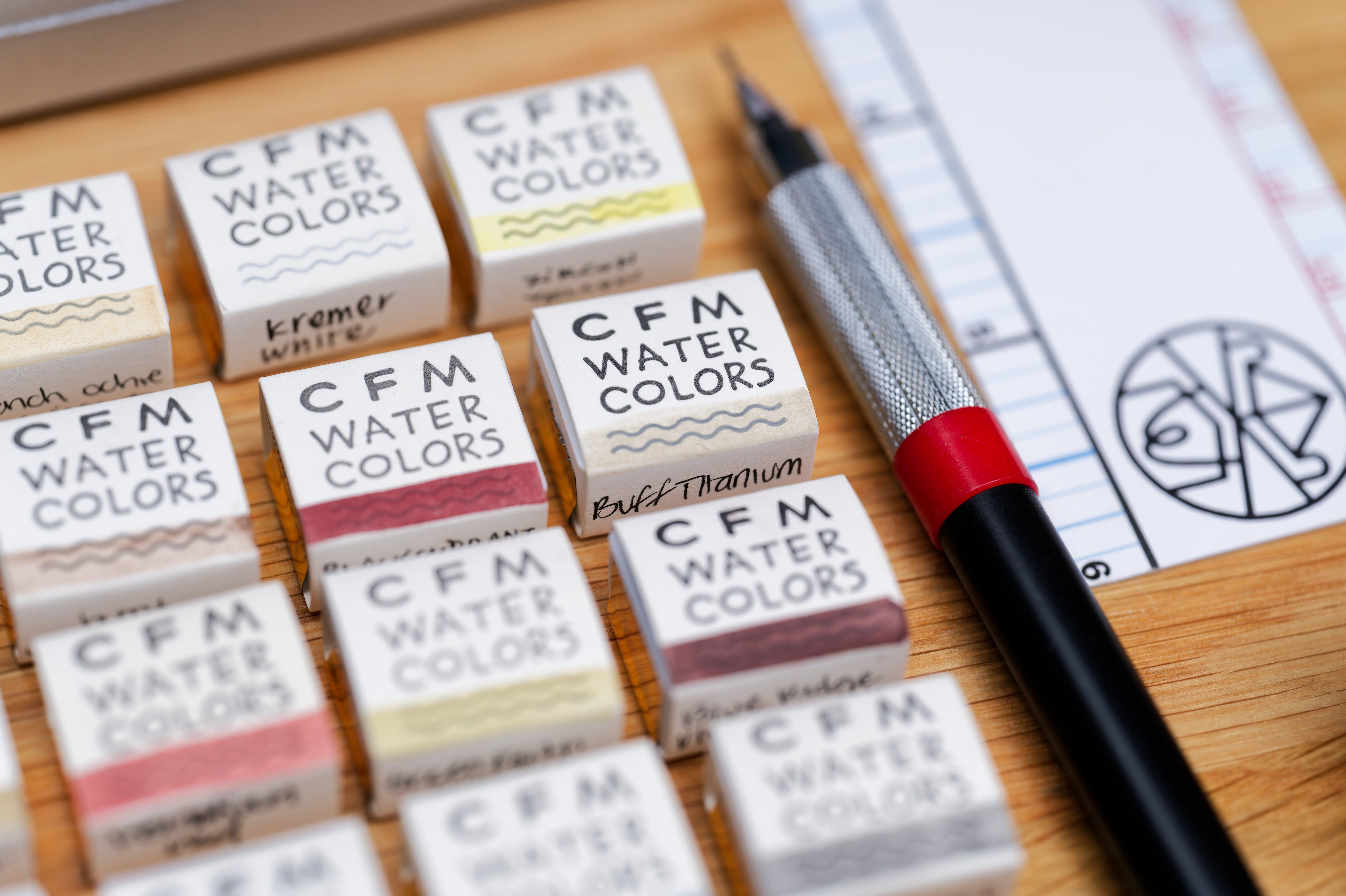 CfM Watercolor Half Pan, French Ochre Very Light