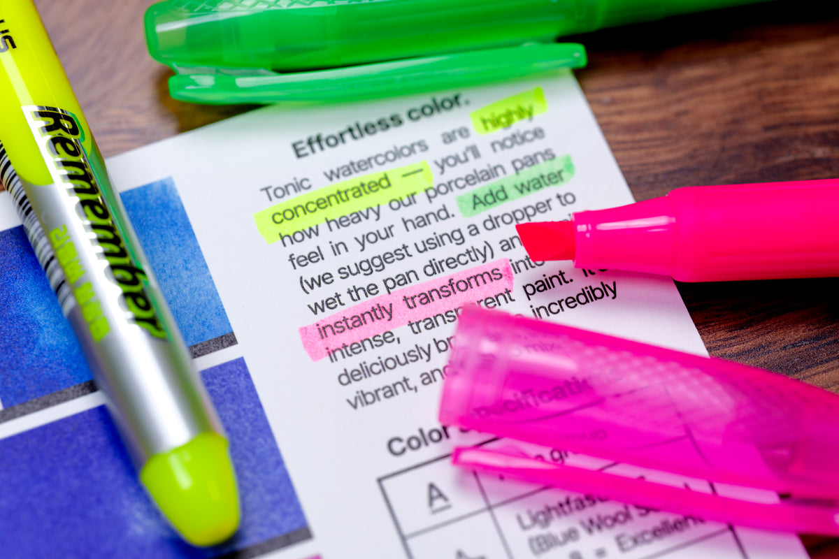 "Remember" Highlighters, Set of 3