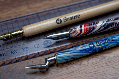 Marbled Wood Pen Holder (Random Pattern)