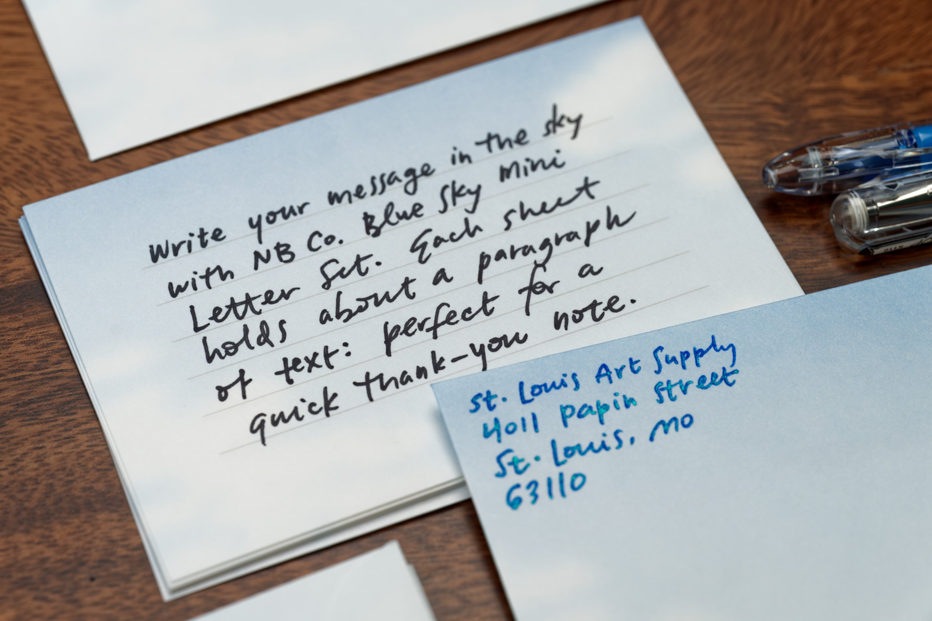 Blue Sky Mini Letter Set