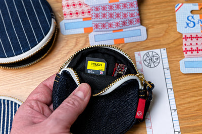 Mini Denim Pouch