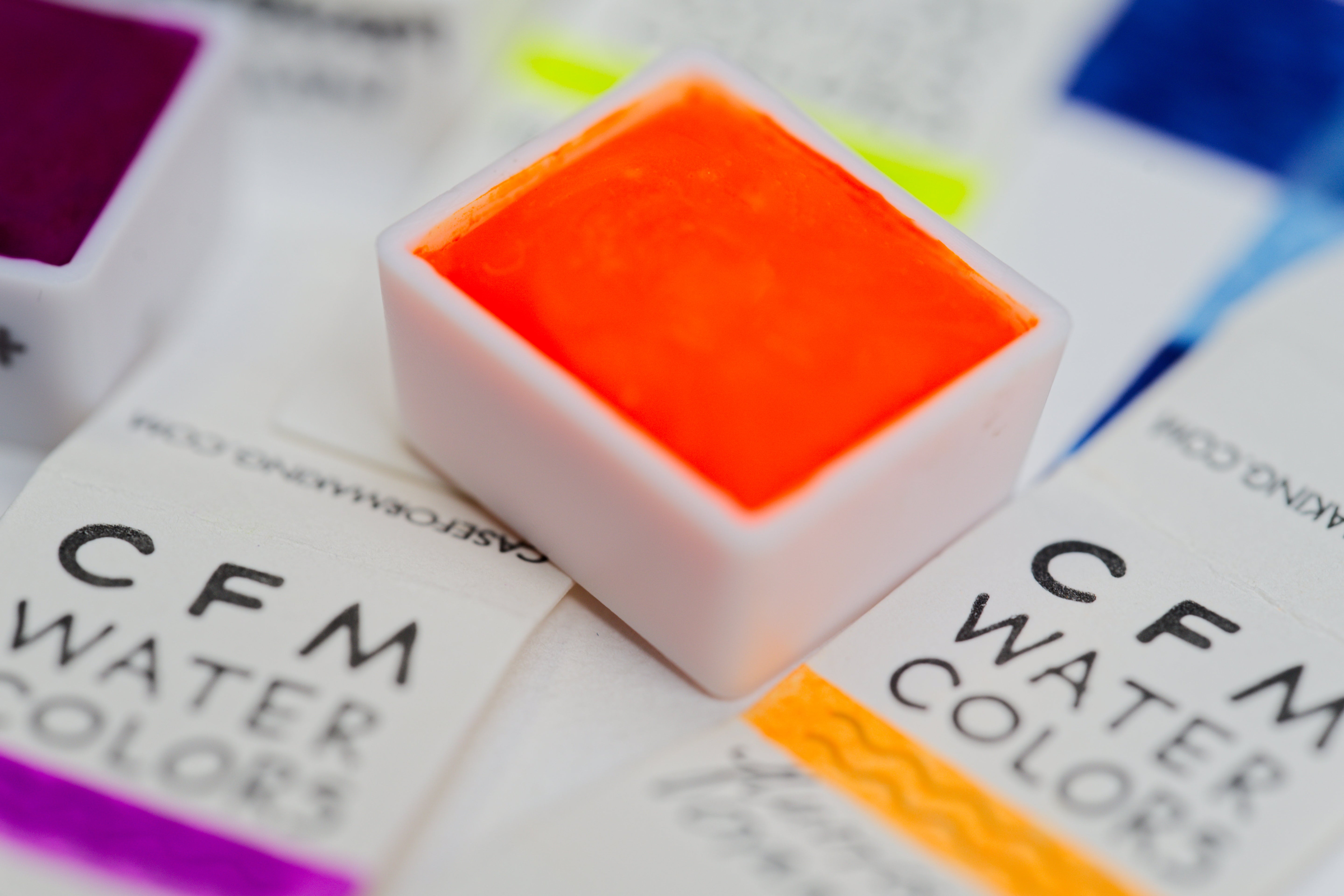 CfM Watercolor Half Pan, Fluorescent Violet